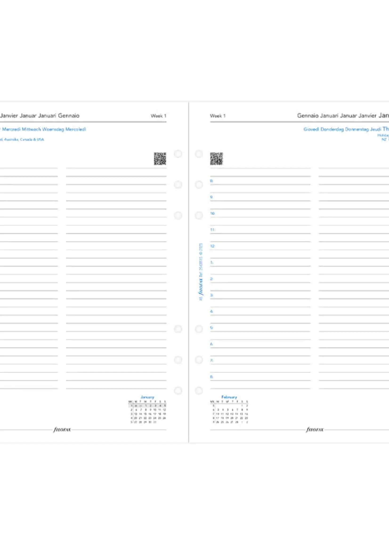 Filofax A5 1T/1S (M)2025