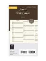 Filofax Jahresplaner Personal 2026, englisch, Cotton Cream