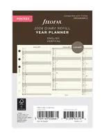 Filofax Jahresplaner Pocket 2026, englisch, Cotton Cream
