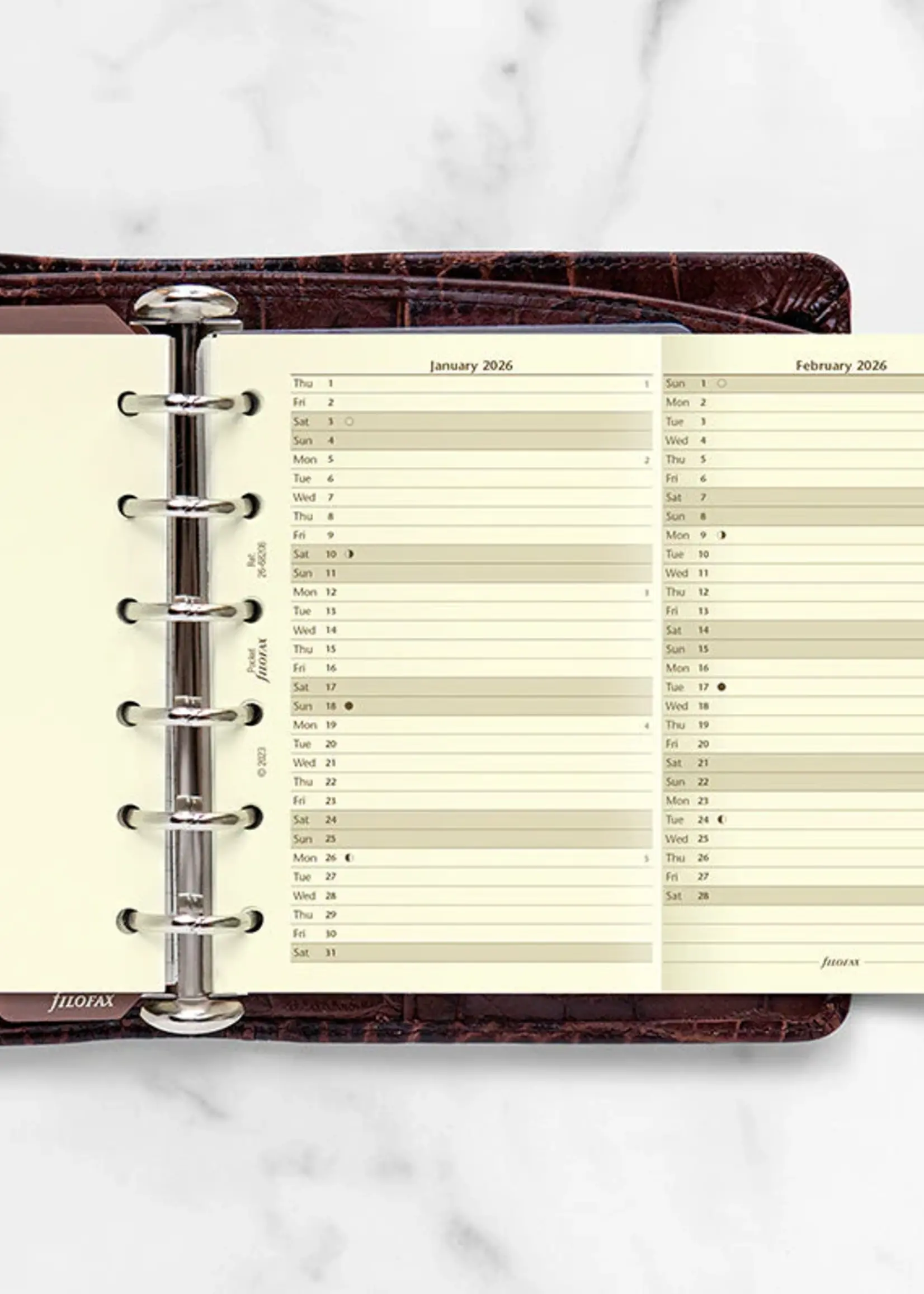 Filofax PKT Jahrespl.cotton cr.(E)2026