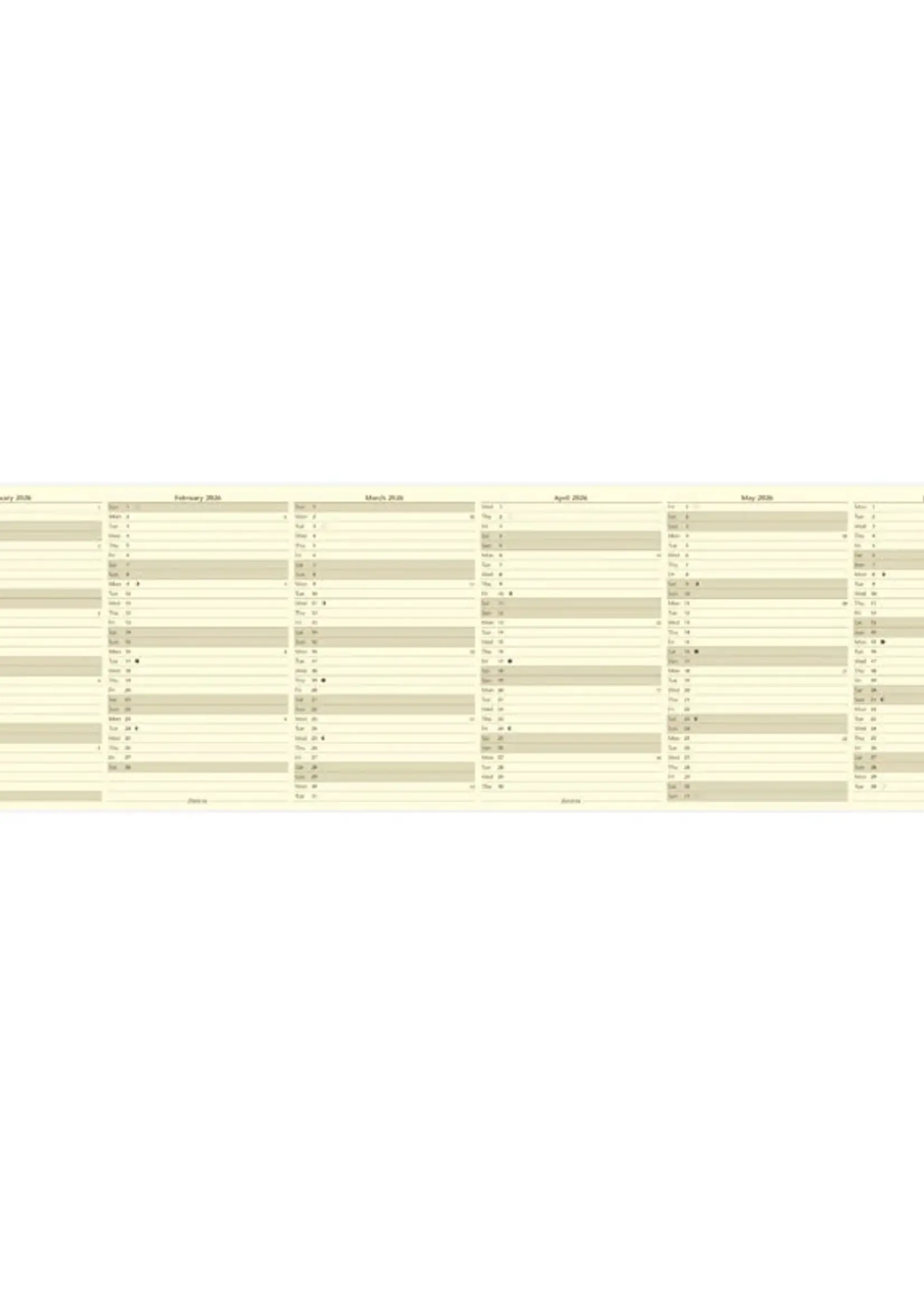 Filofax PKT Jahrespl.cotton cr.(E)2026