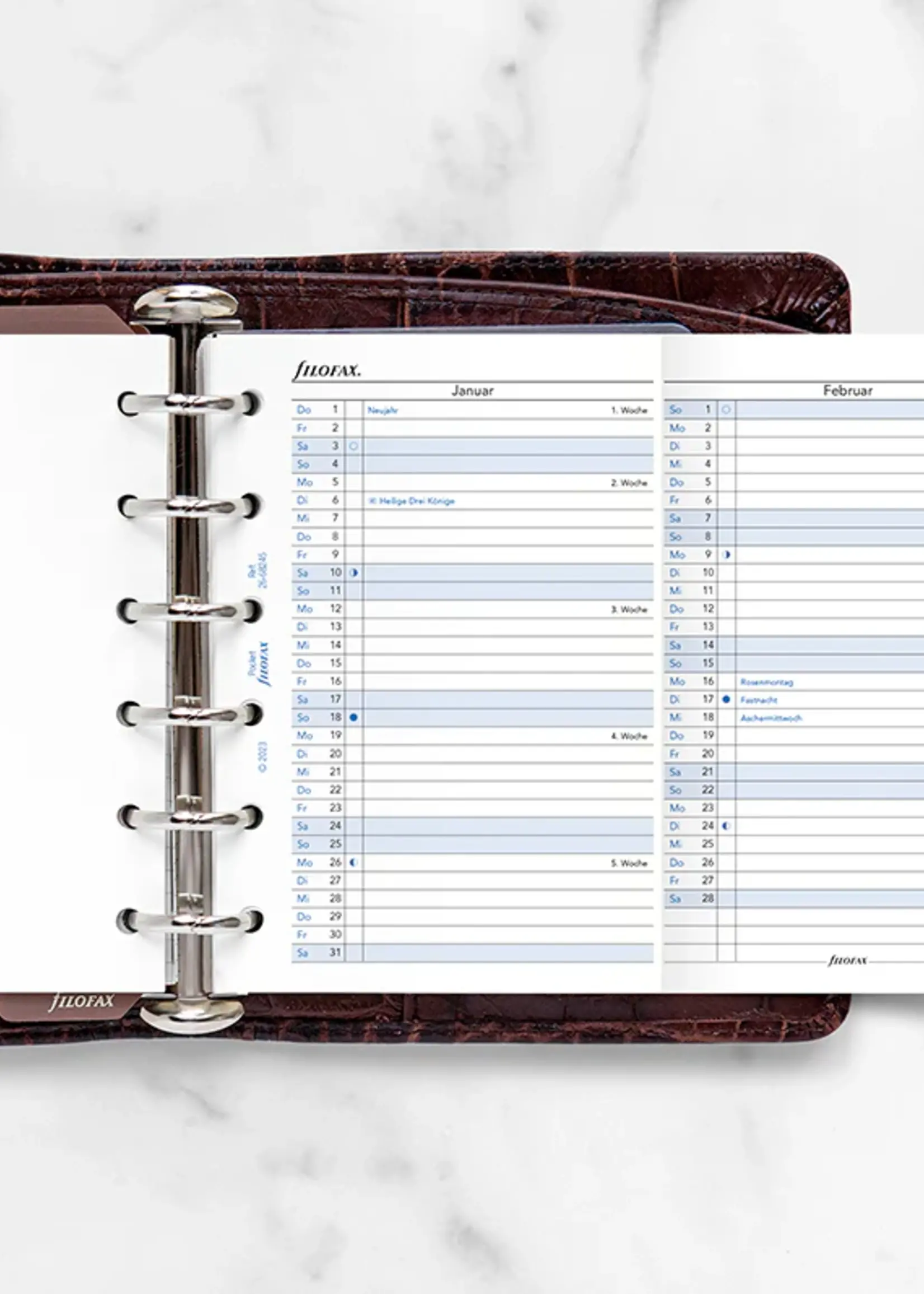 Filofax PKT Jahrespl. vert.(D)2026