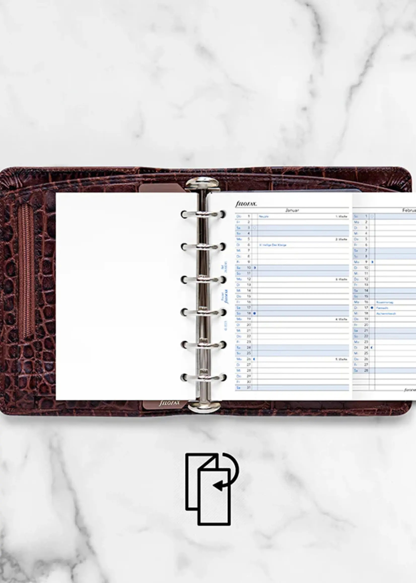 Filofax PKT Jahrespl. vert.(D)2026