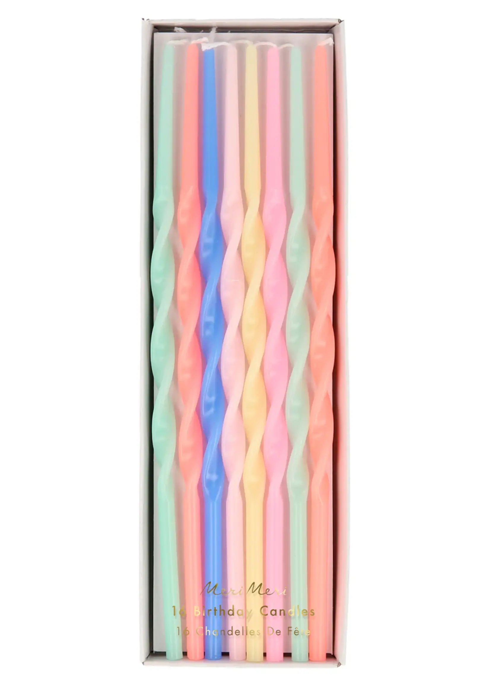Meri Meri MIxed Twisted Long Candles