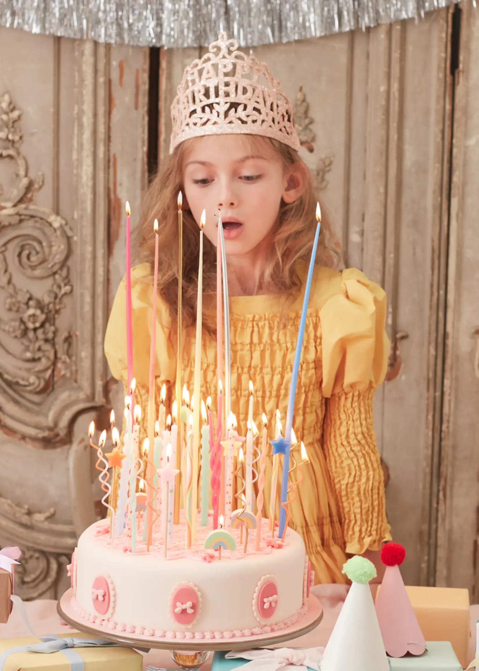 Meri Meri MIxed Twisted Long Candles