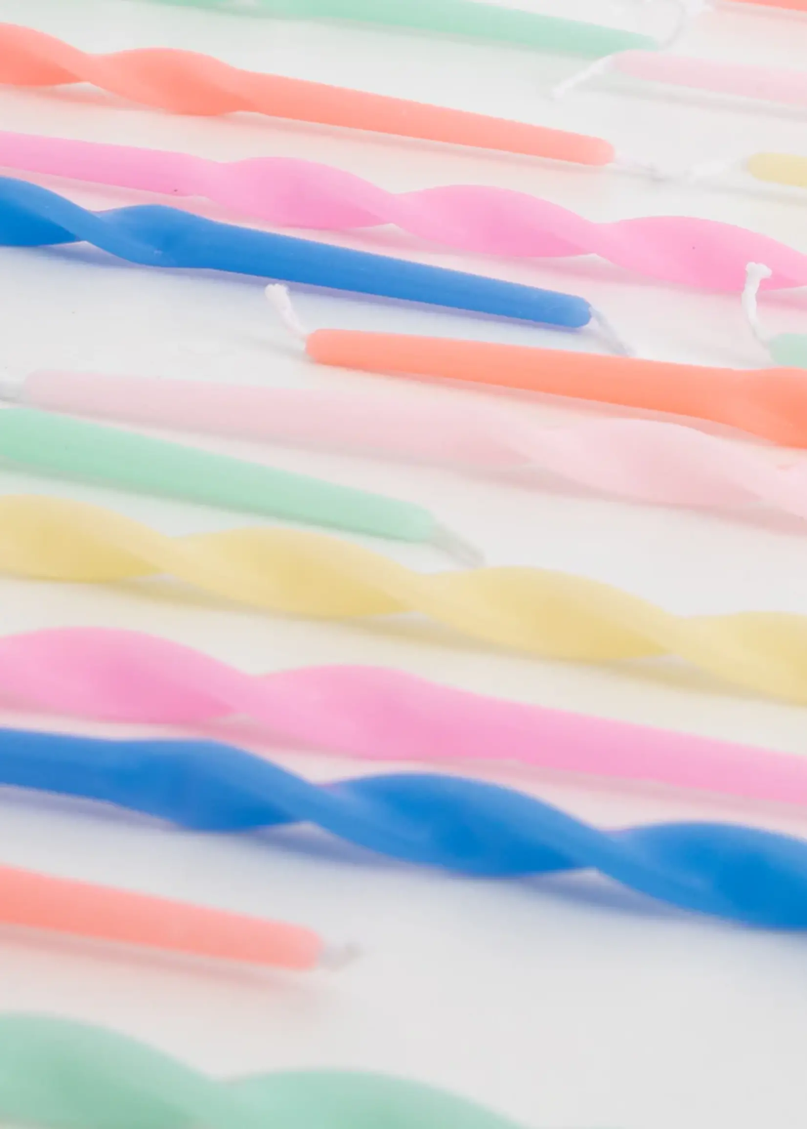 Meri Meri MIxed Twisted Long Candles