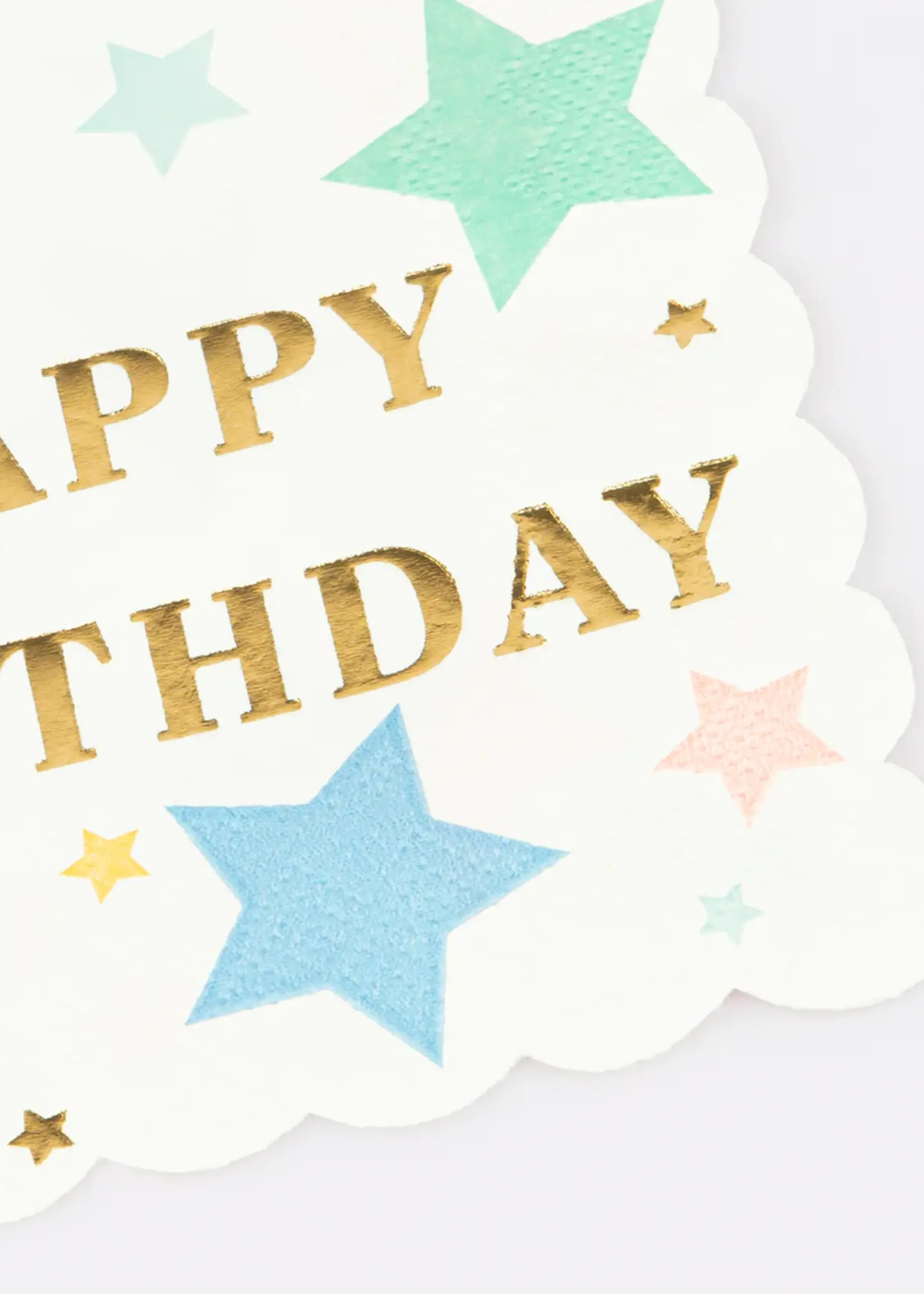 Meri Meri Happy Birthday Stars Small