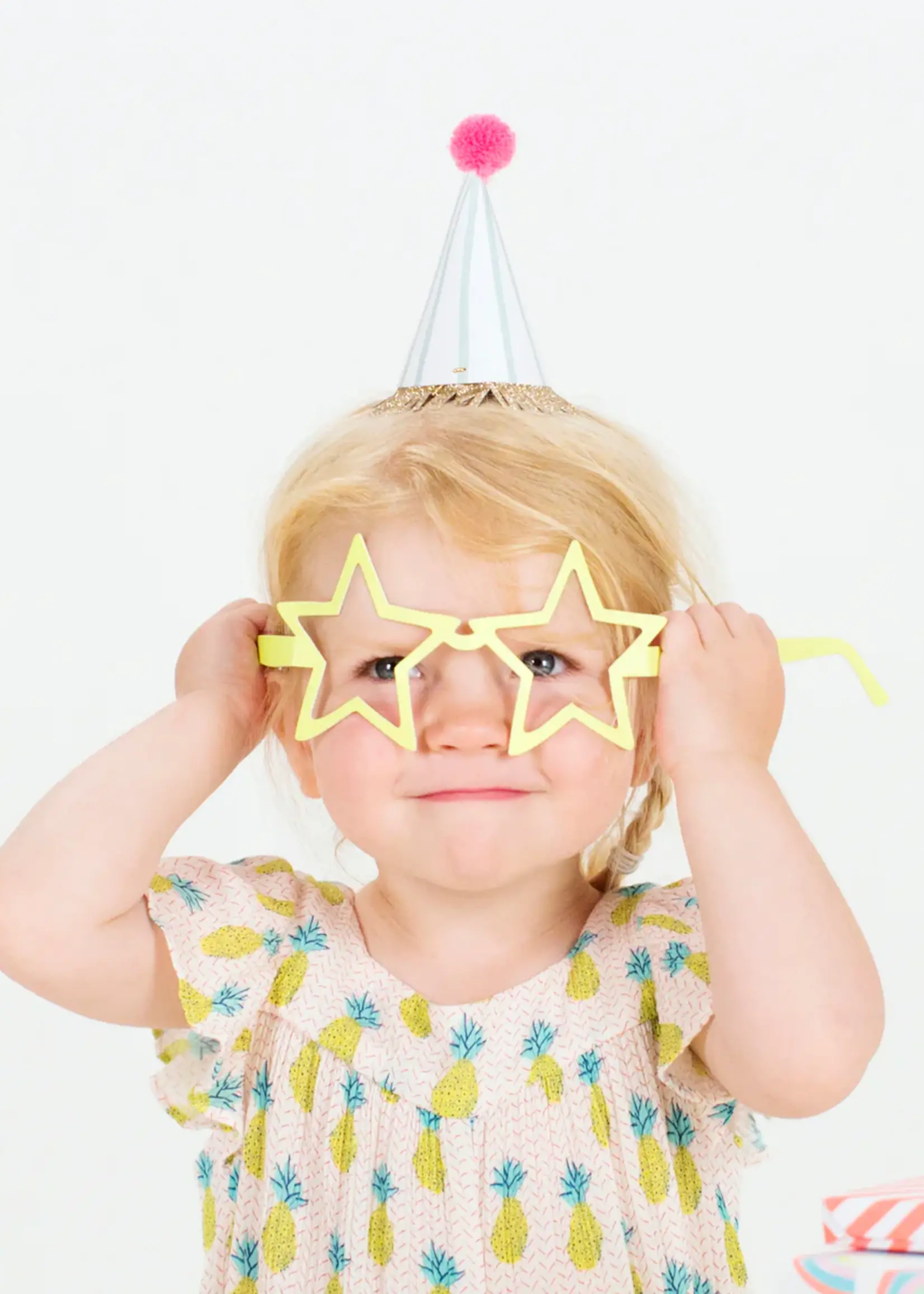 Meri Meri Stripe Pompom Mini Party Hats