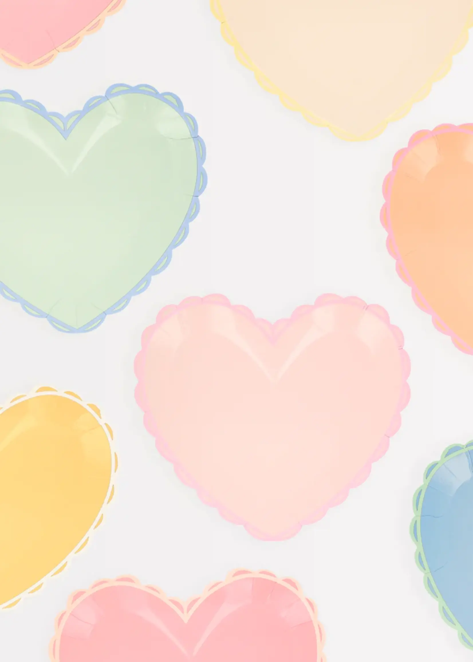 Meri Meri Pastel Heart Small Plates