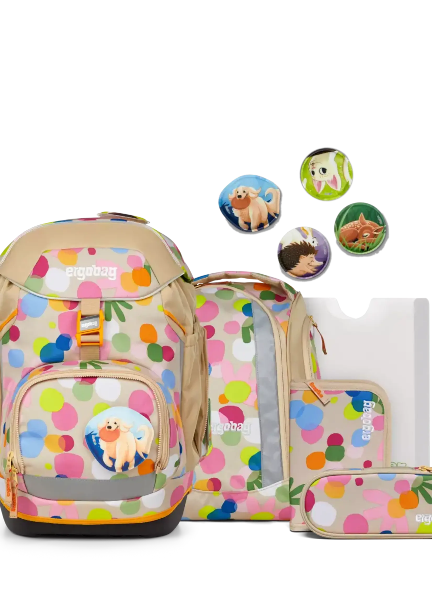 ERGOBAG Pack Schulrucksack-Set Flower PowBär