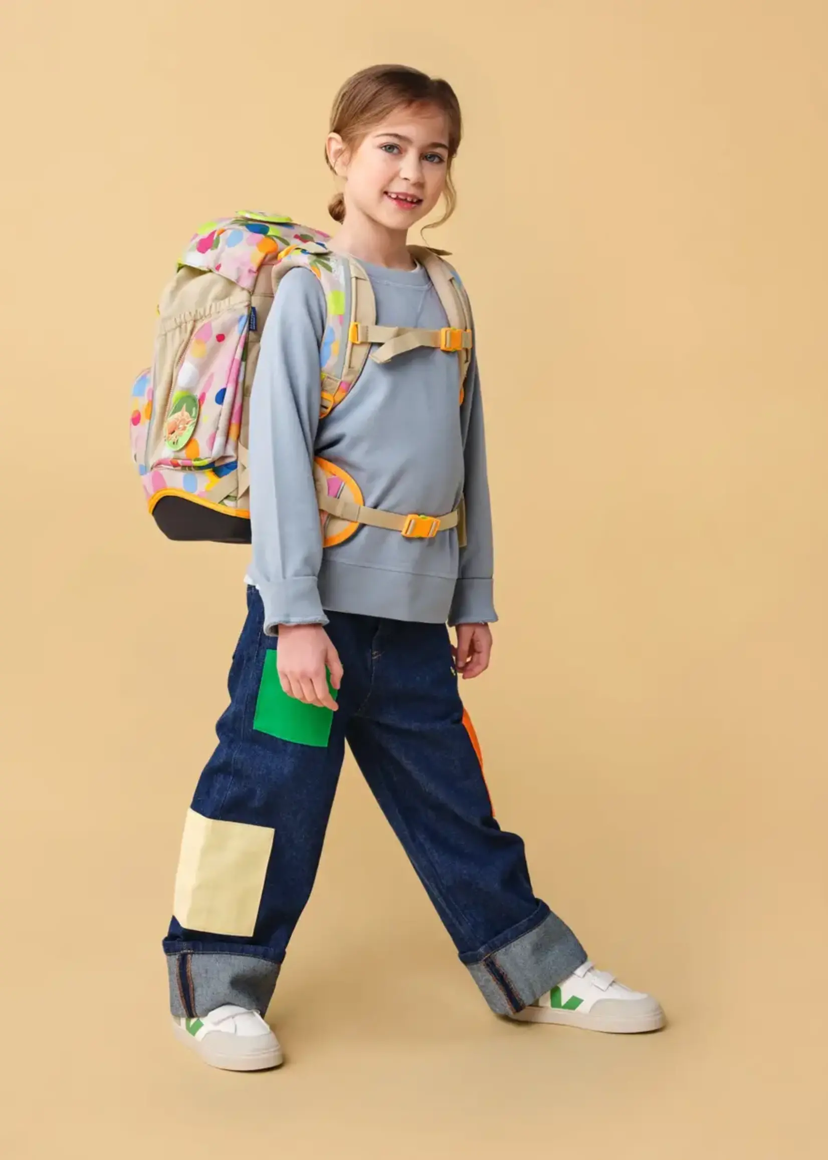 ERGOBAG Pack Schulrucksack-Set Flower PowBär