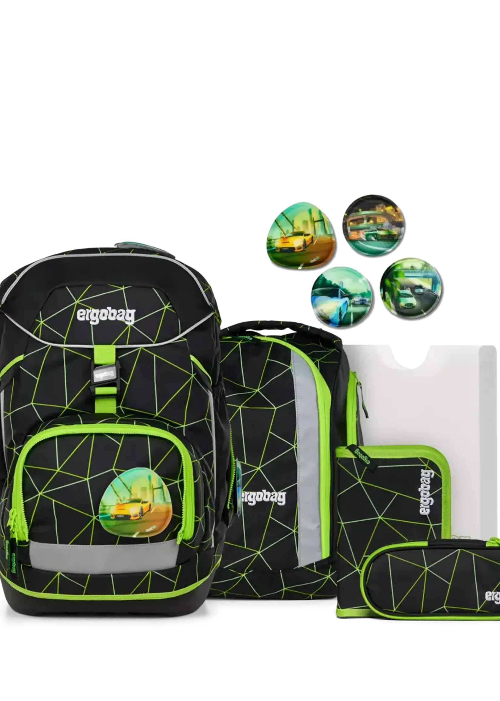 ERGOBAG Pack Schulrucksack-Set CyBär Race