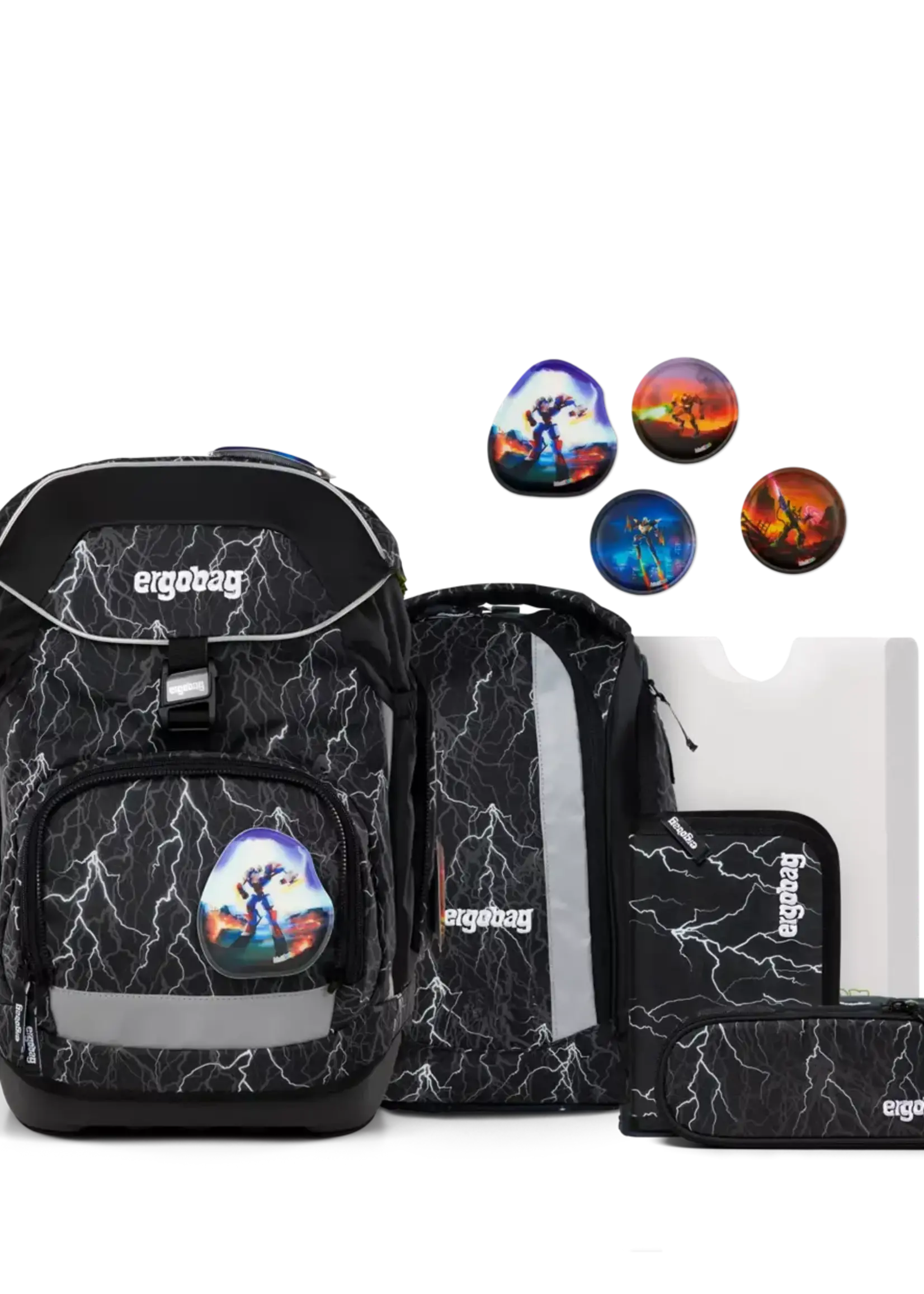 ERGOBAG Pack Schulrucksack-Set Super ReflektBär
