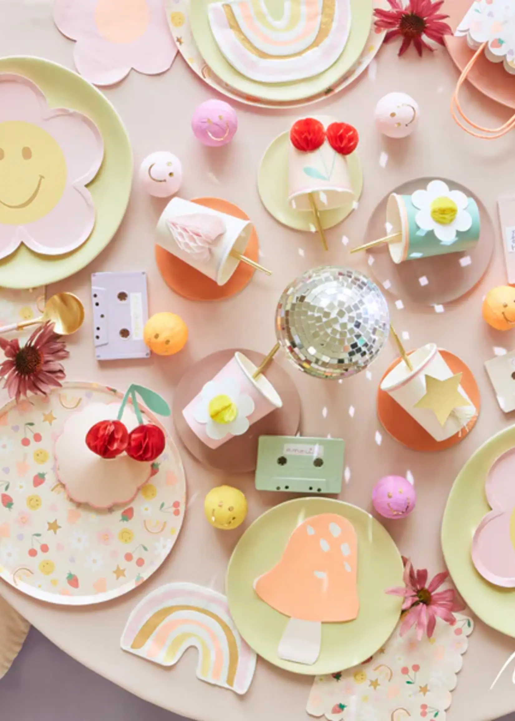 Meri Meri Happy Icons Flower Plates (x 8