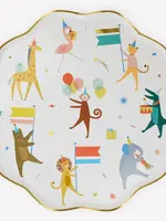 MERI MERI Pappteller groß Animal Parade (8 Stück)