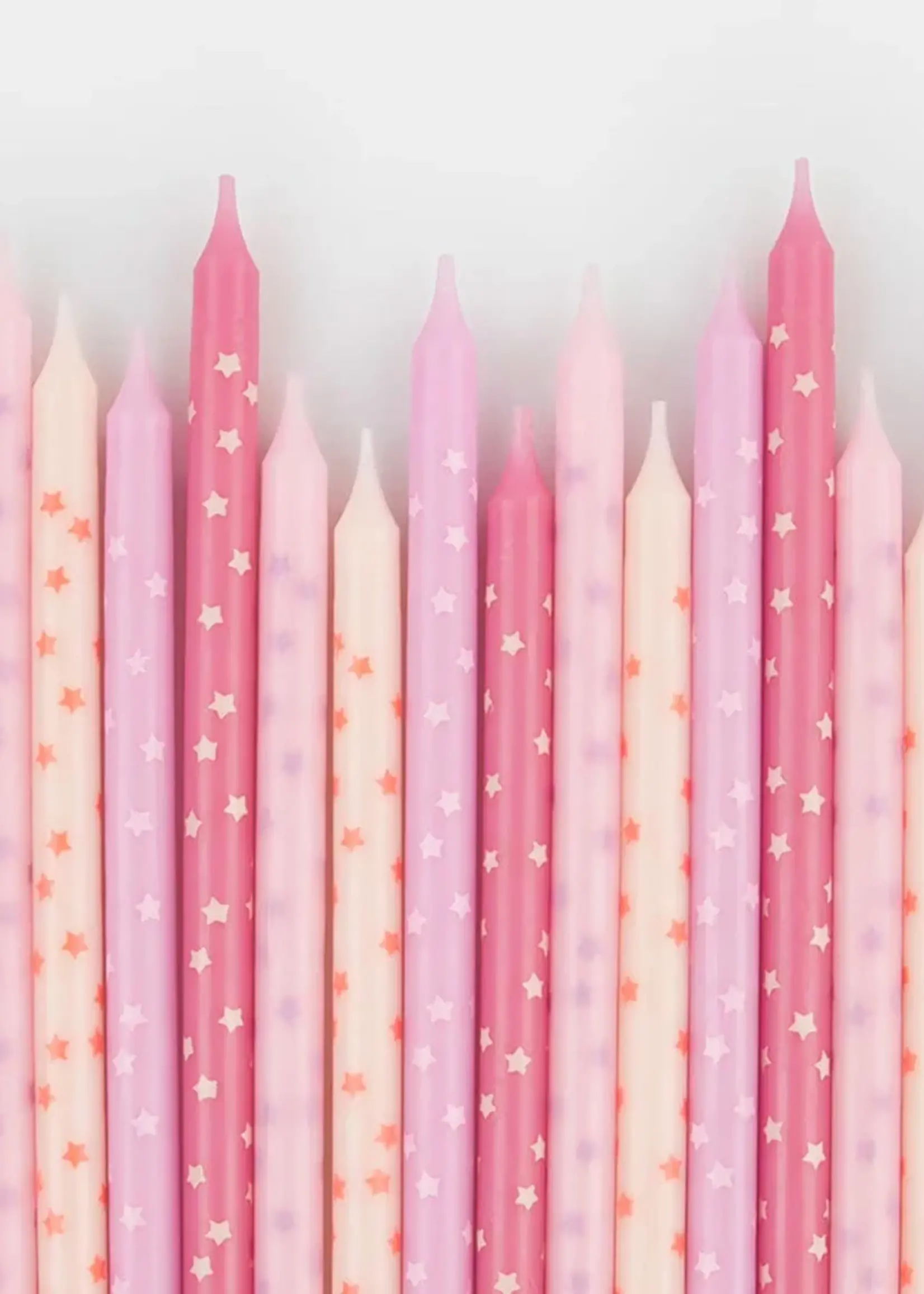 Meri Meri Pink Stars Candles
