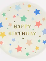 MERI MERI Pappteller groß Happy Birthday Stars (8 Stück)