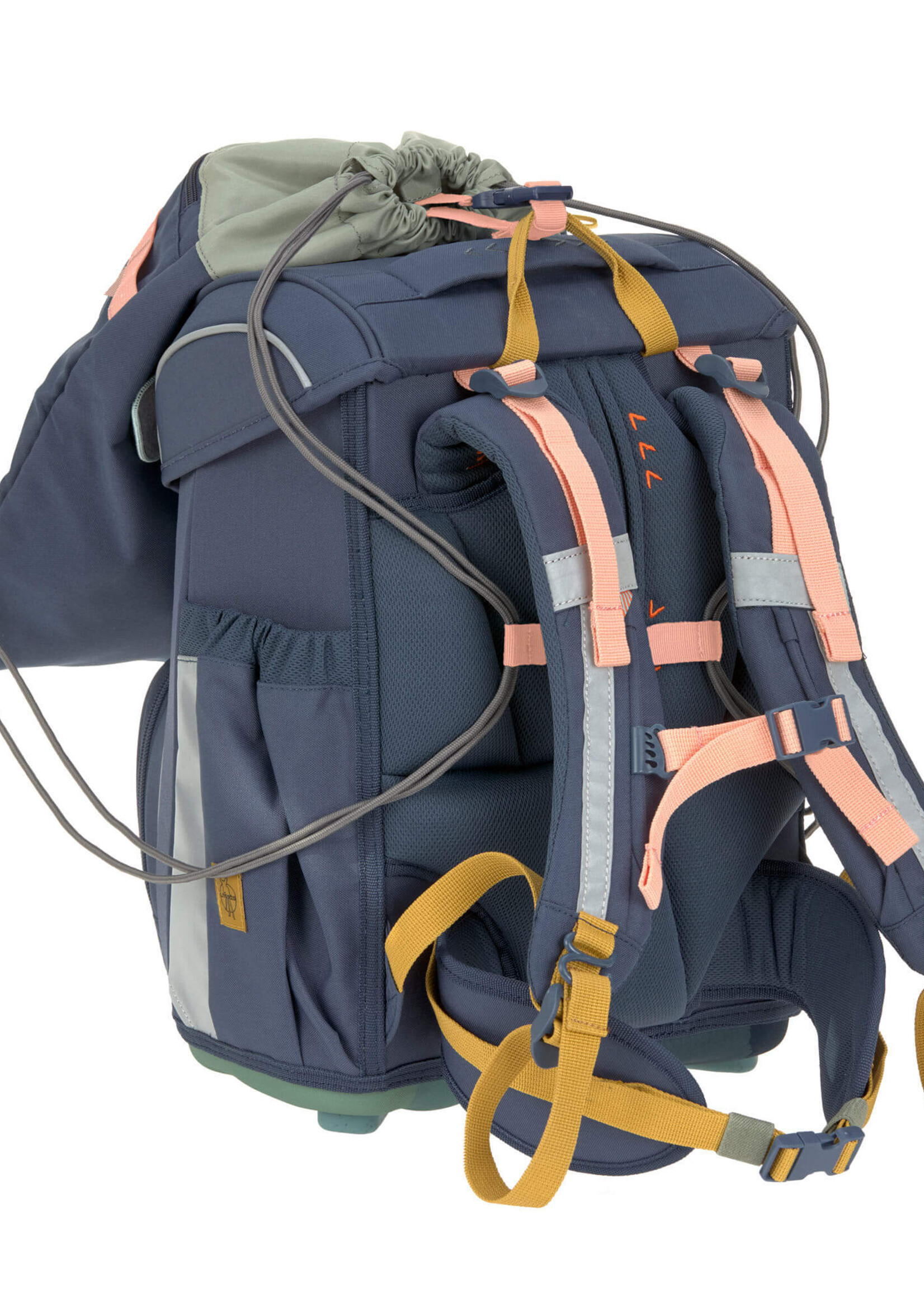 Lässig Fashion Schultaschen Set 7-teilig Slim - Unique, Navy Blau