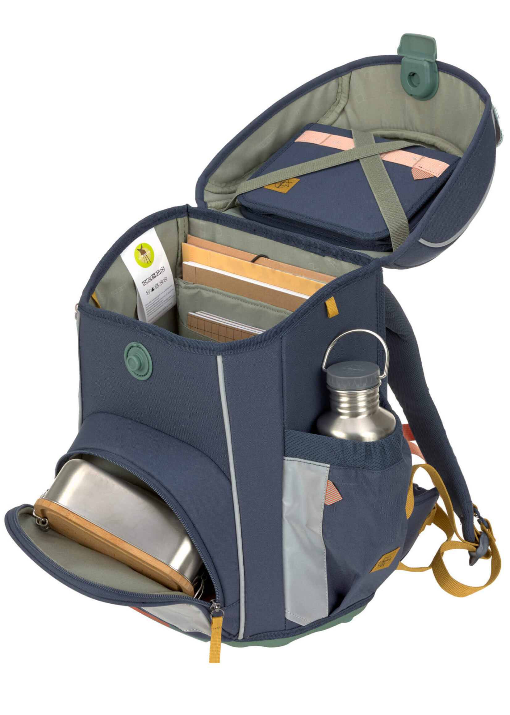 Lässig Fashion Schultaschen Set 7-teilig Slim - Unique, Navy Blau