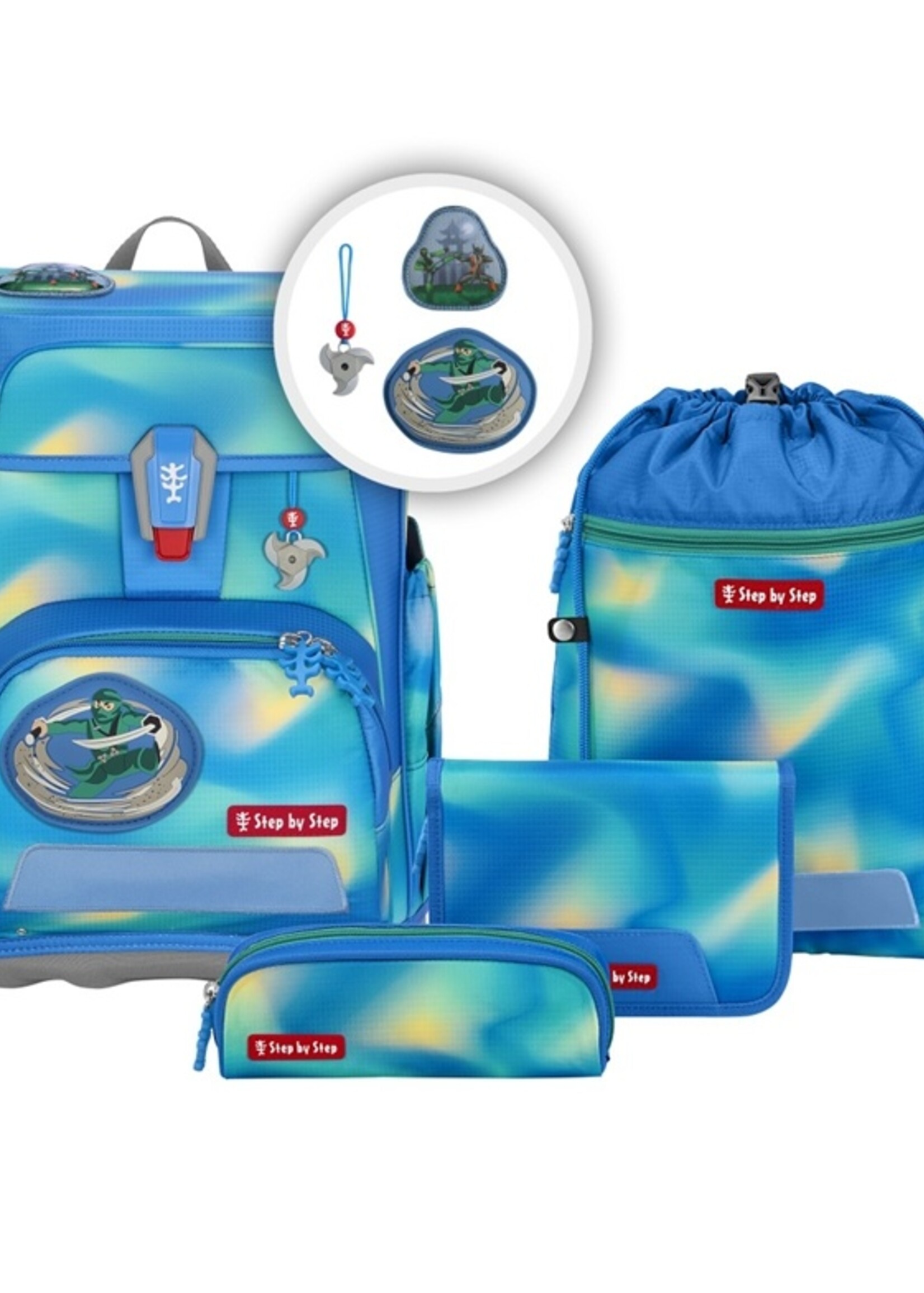 Step by Step CLOUD FLASH Schultaschn-Set Ninja Zazu, 5-teilig