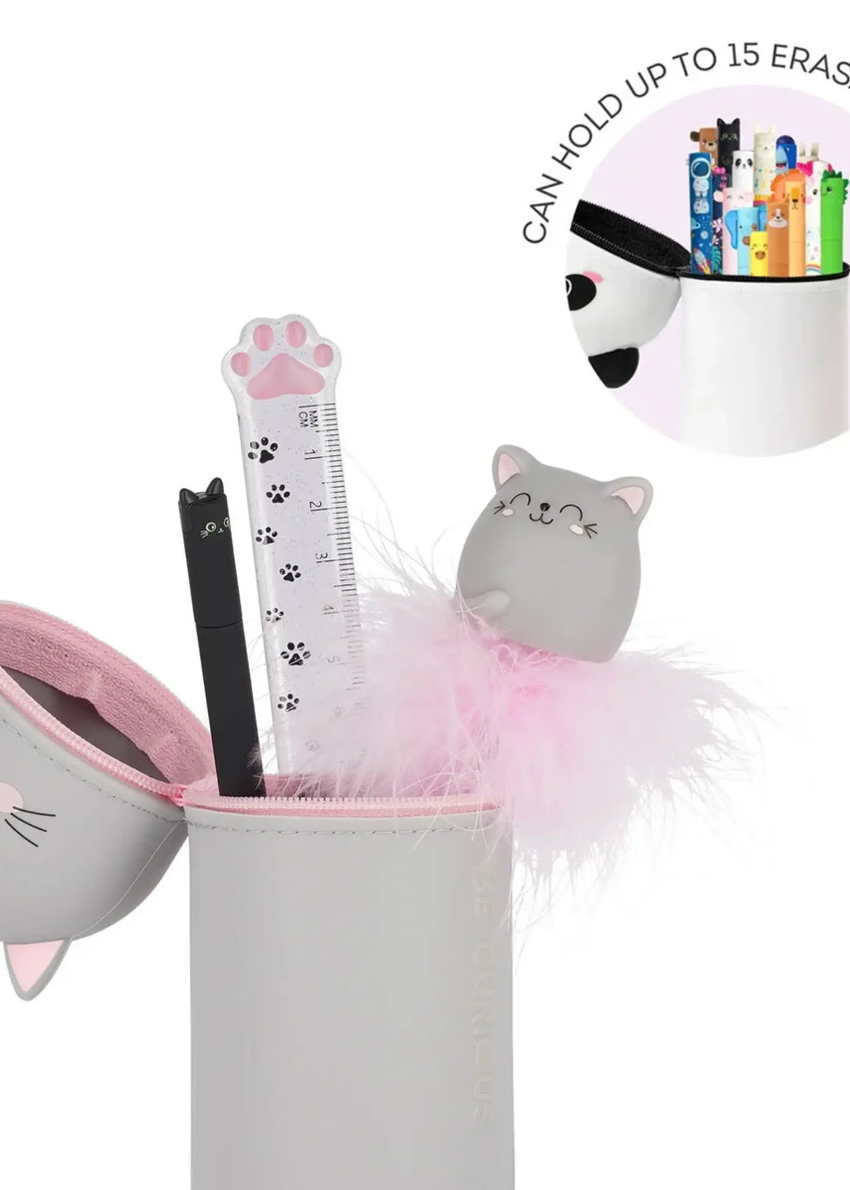 LEGAMI 2-IN-1 SILICONE PENCIL CASE - KAWAII - K ITTY