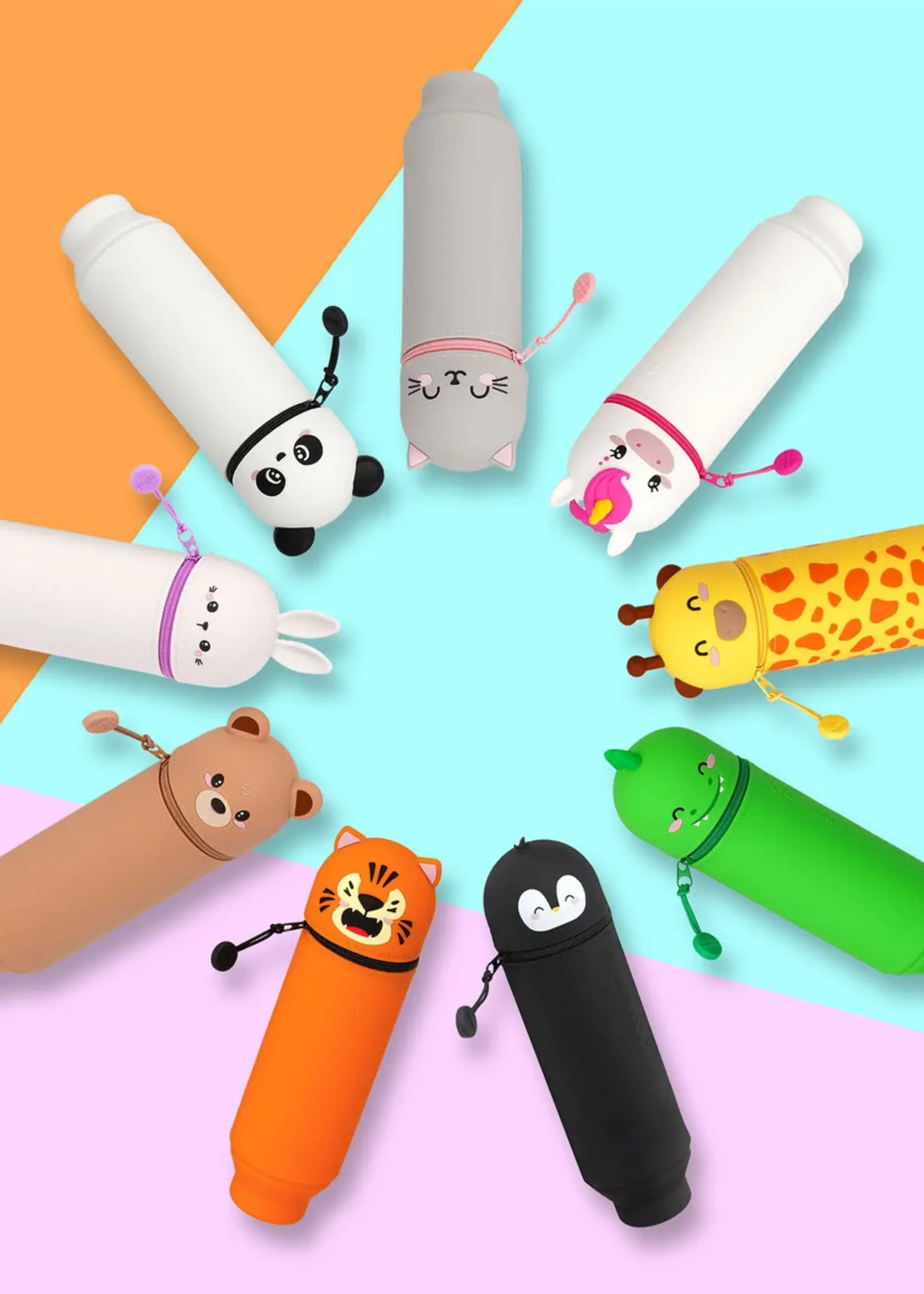 LEGAMI 2-IN-1 SILICONE PENCIL CASE -