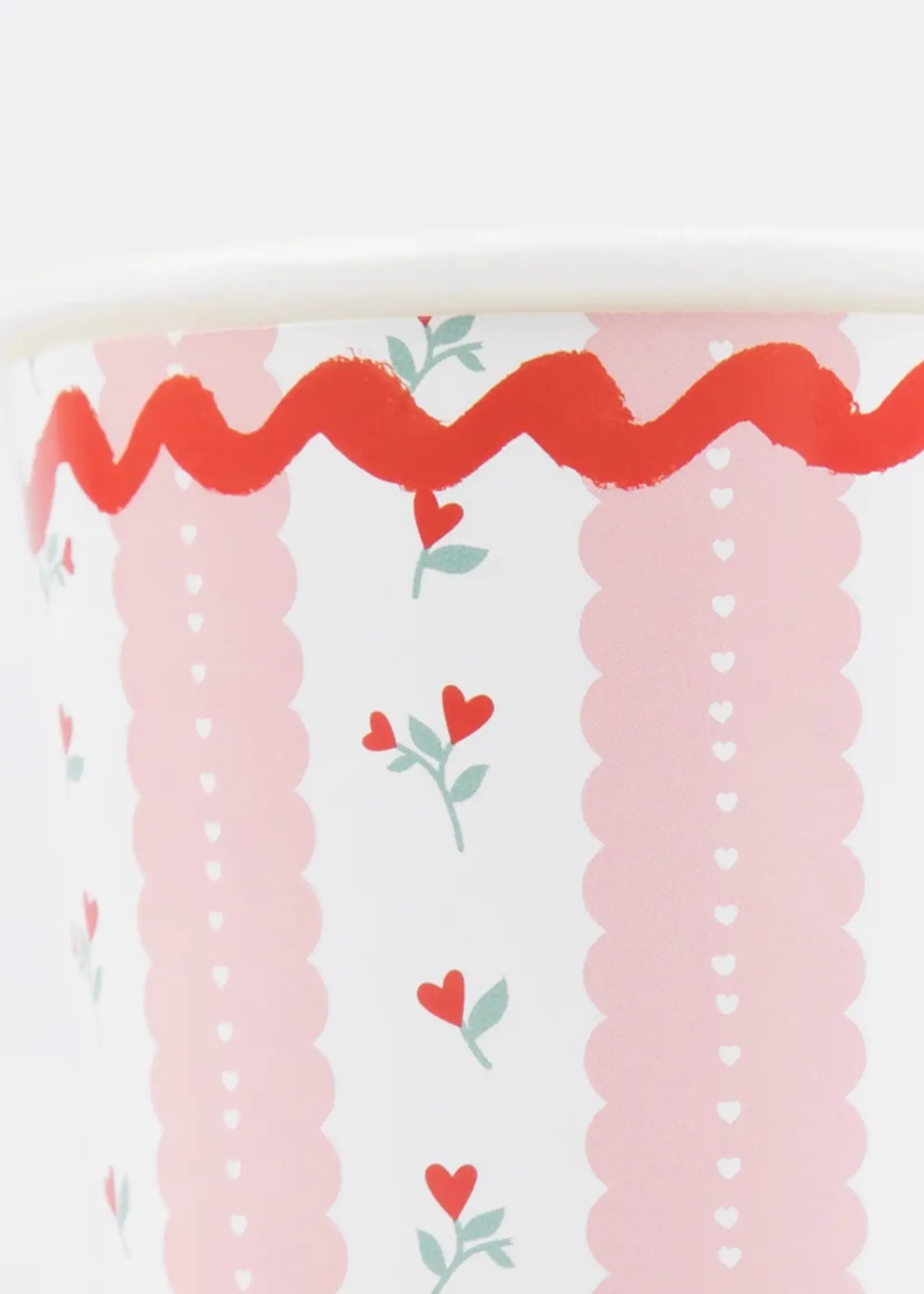 Meri Meri Vintage Rose Papp-Becher