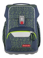 Step by Step Schultaschen-Set BASIS Green Geometric
