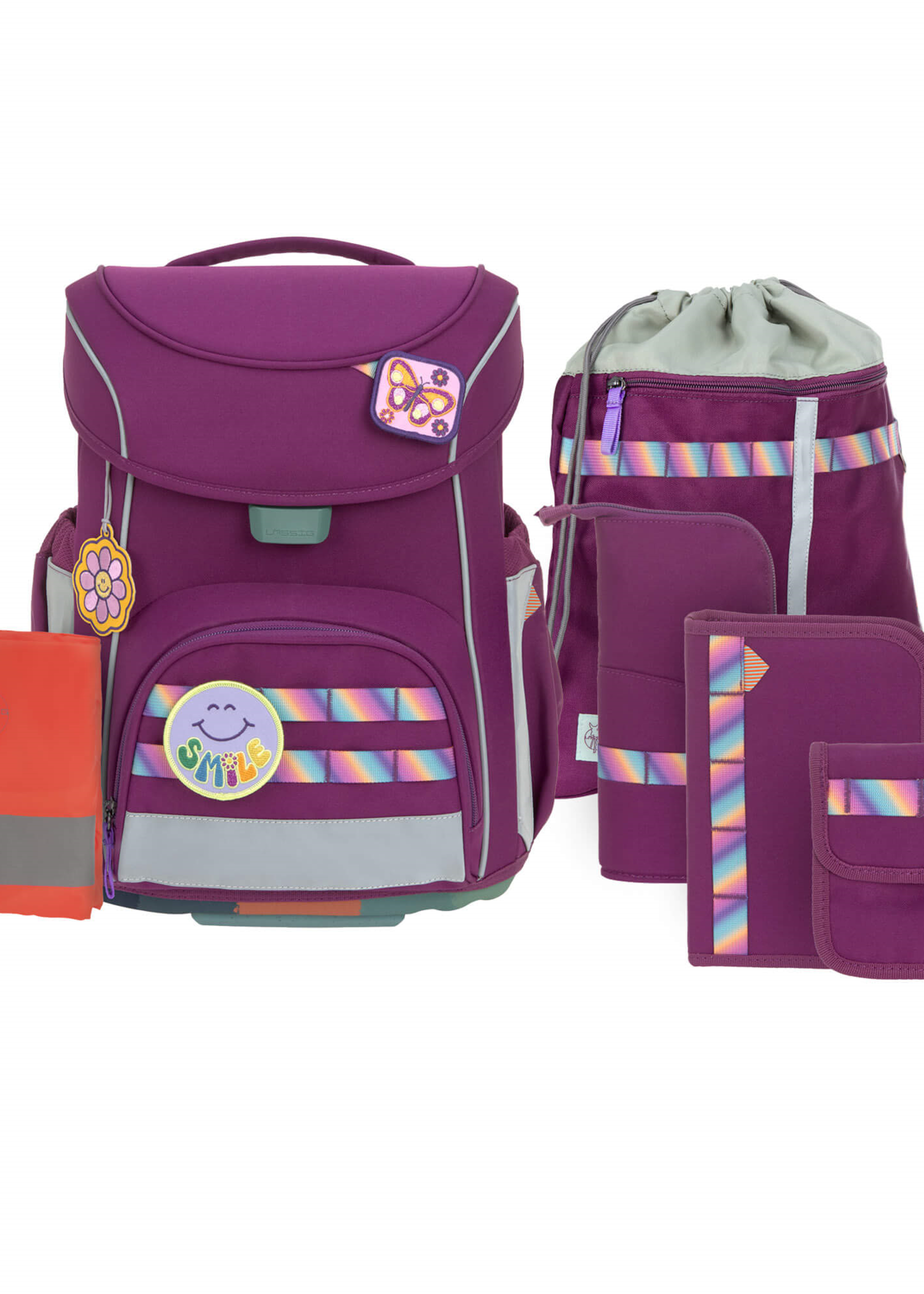 Lässig Fashion Schultaschen Set 7-teilig Slim - Unique, Lila