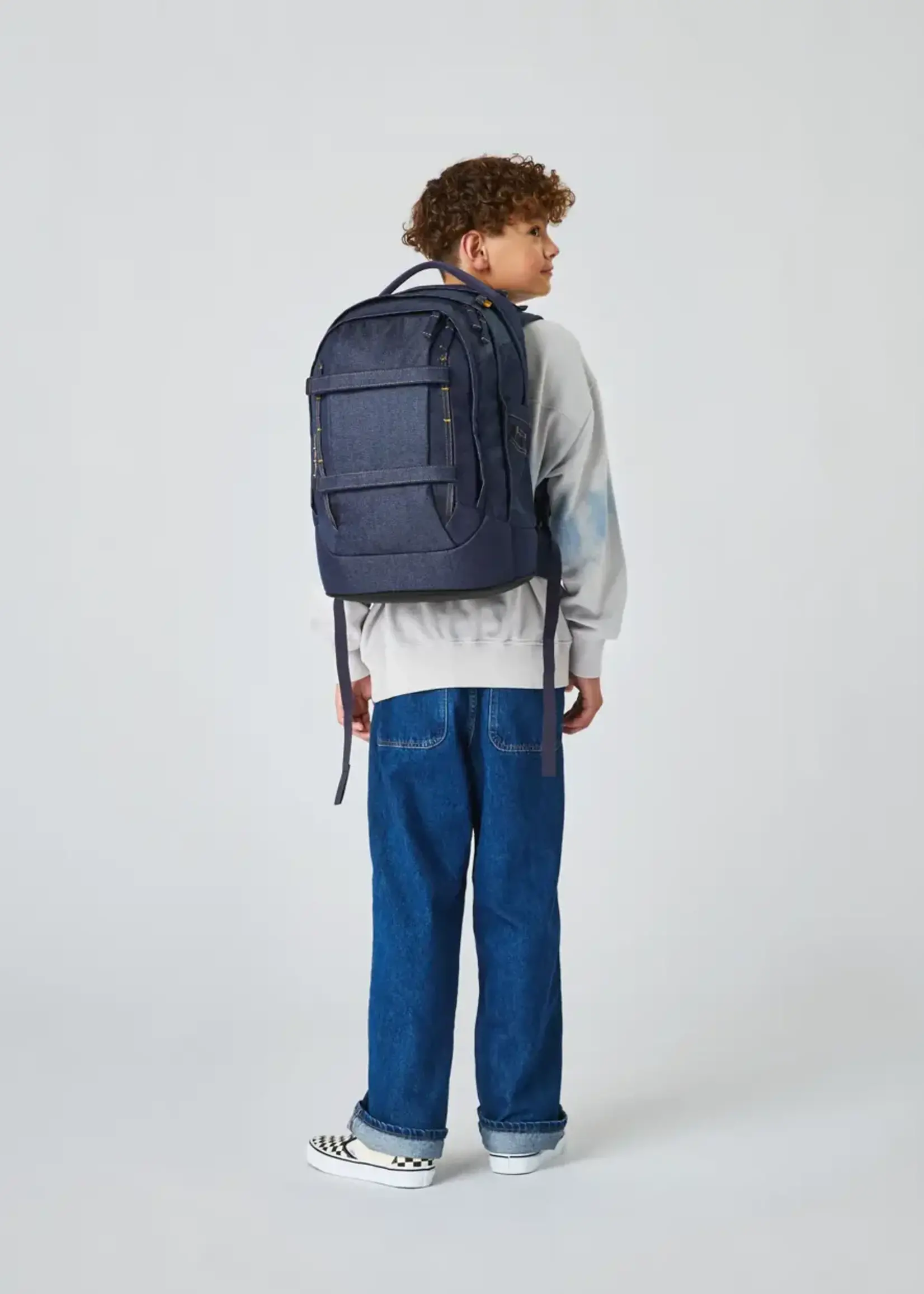 SATCH Denim Blue Pack Schulrucksack - 3 teiliges Set