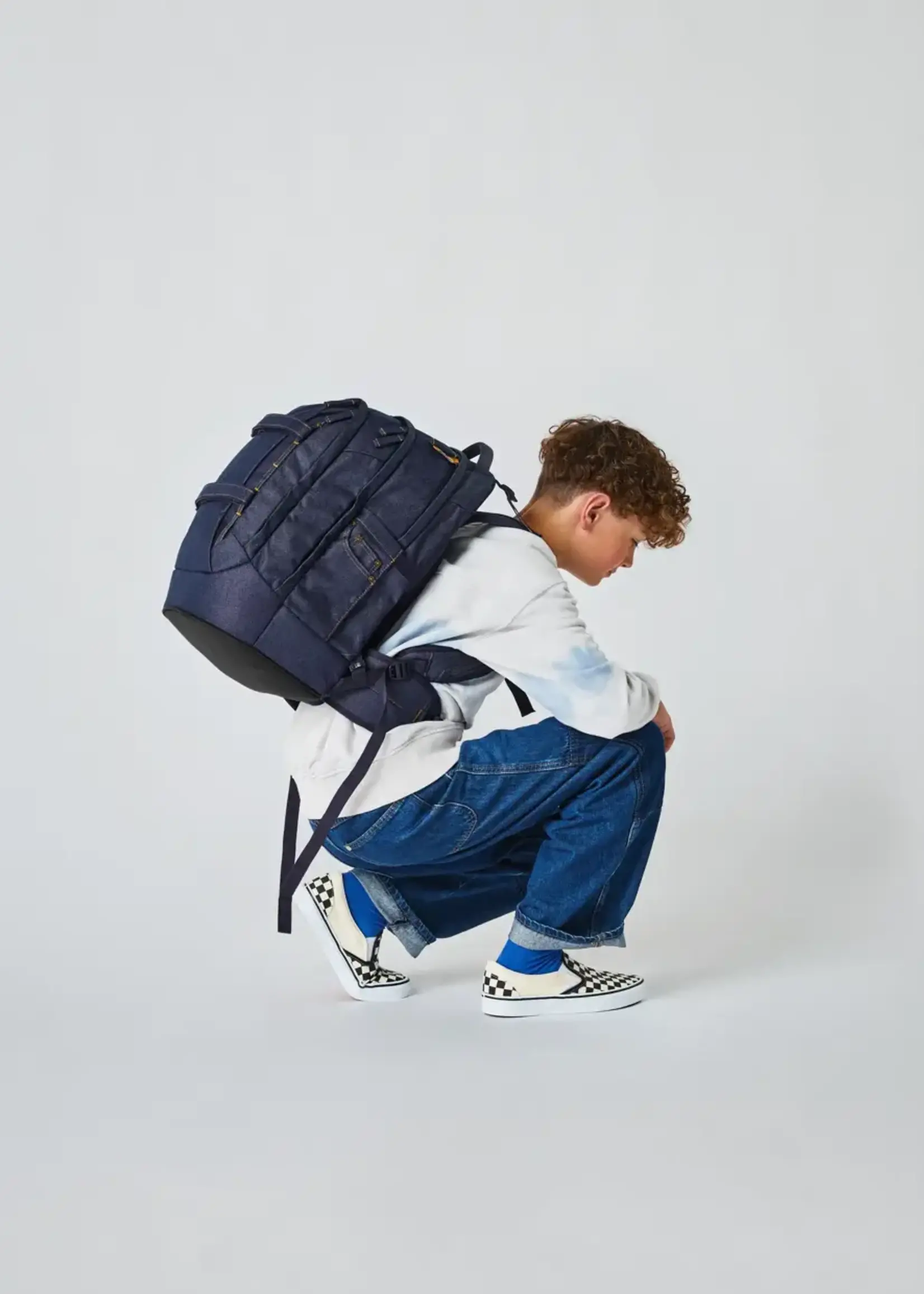 SATCH Denim Blue Pack Schulrucksack - 3 teiliges Set
