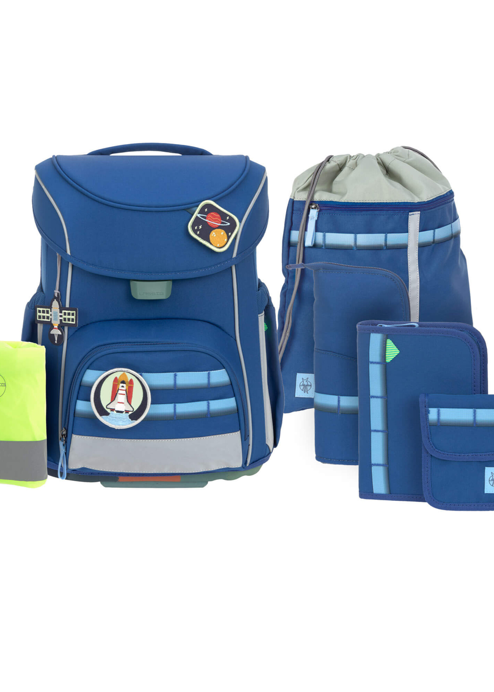 Lässig Fashion Slim Unique Dark Blue Schultaschen Set 7tlg.