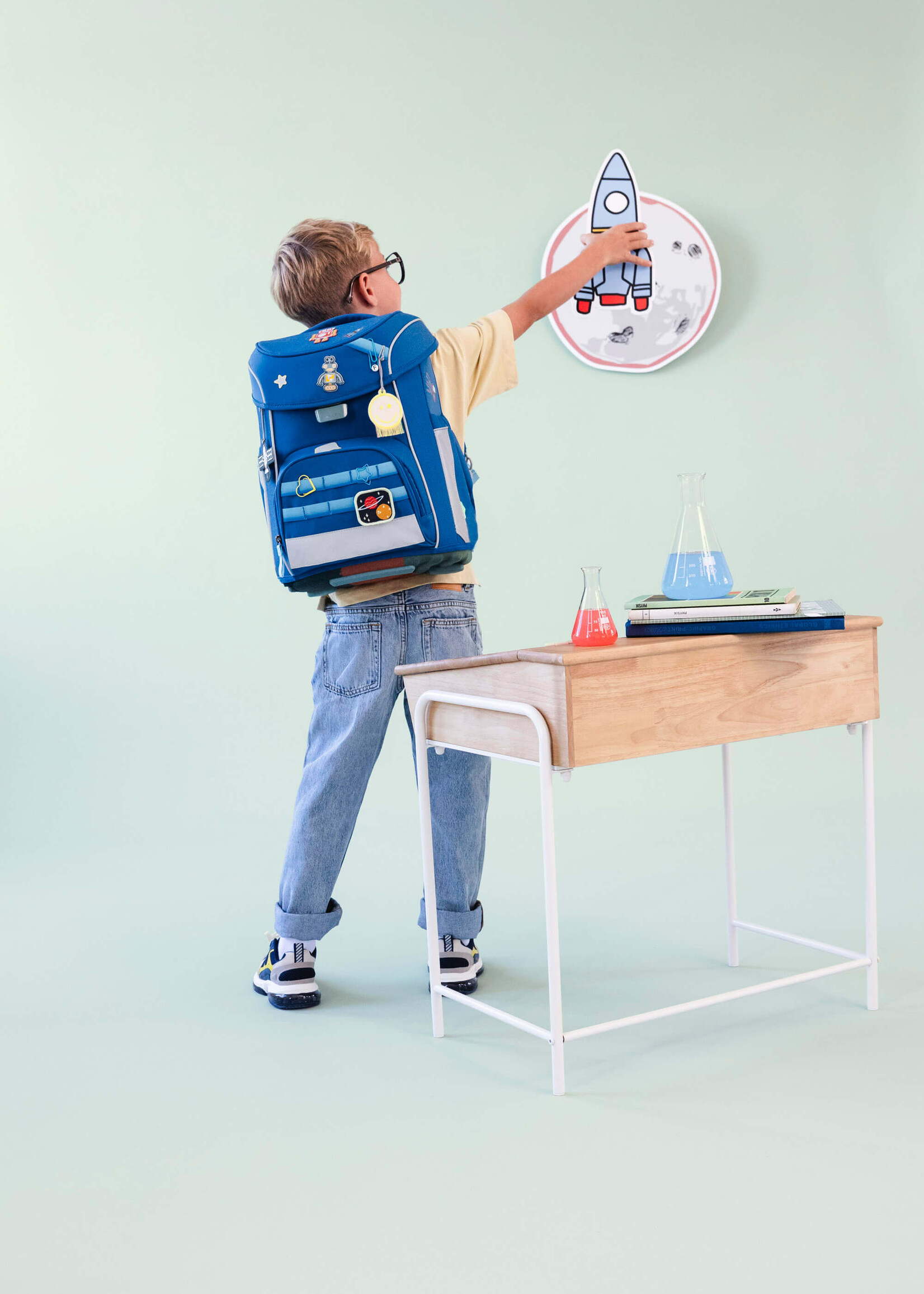 Lässig Fashion Slim Unique Dark Blue Schultaschen Set 7tlg.