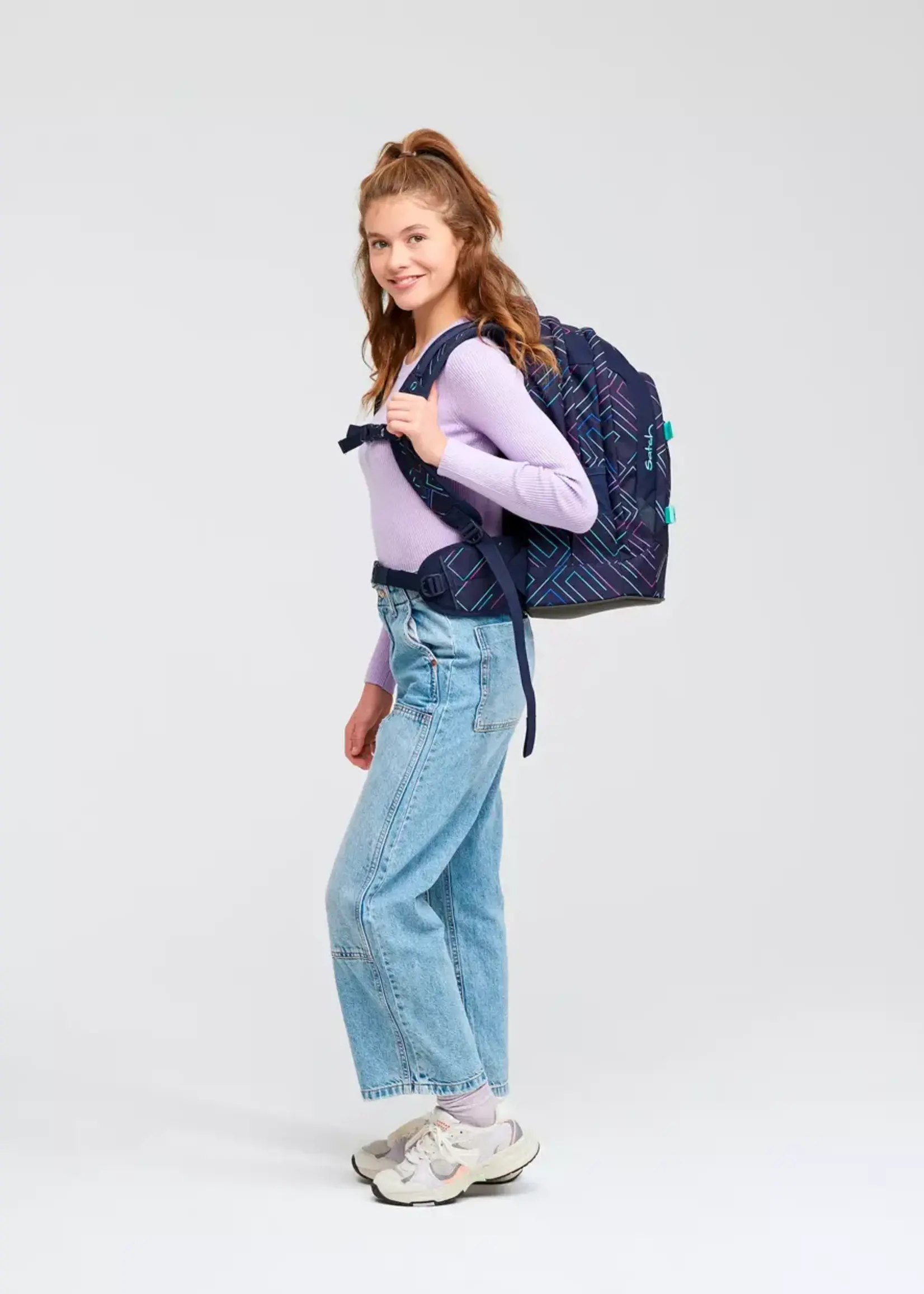 SATCH Pack Schulrucksack Purple Laser