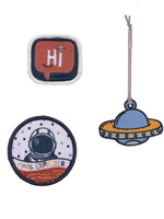 Lässig Fashion Anhänger & Patches - Schul Set Unique, Space