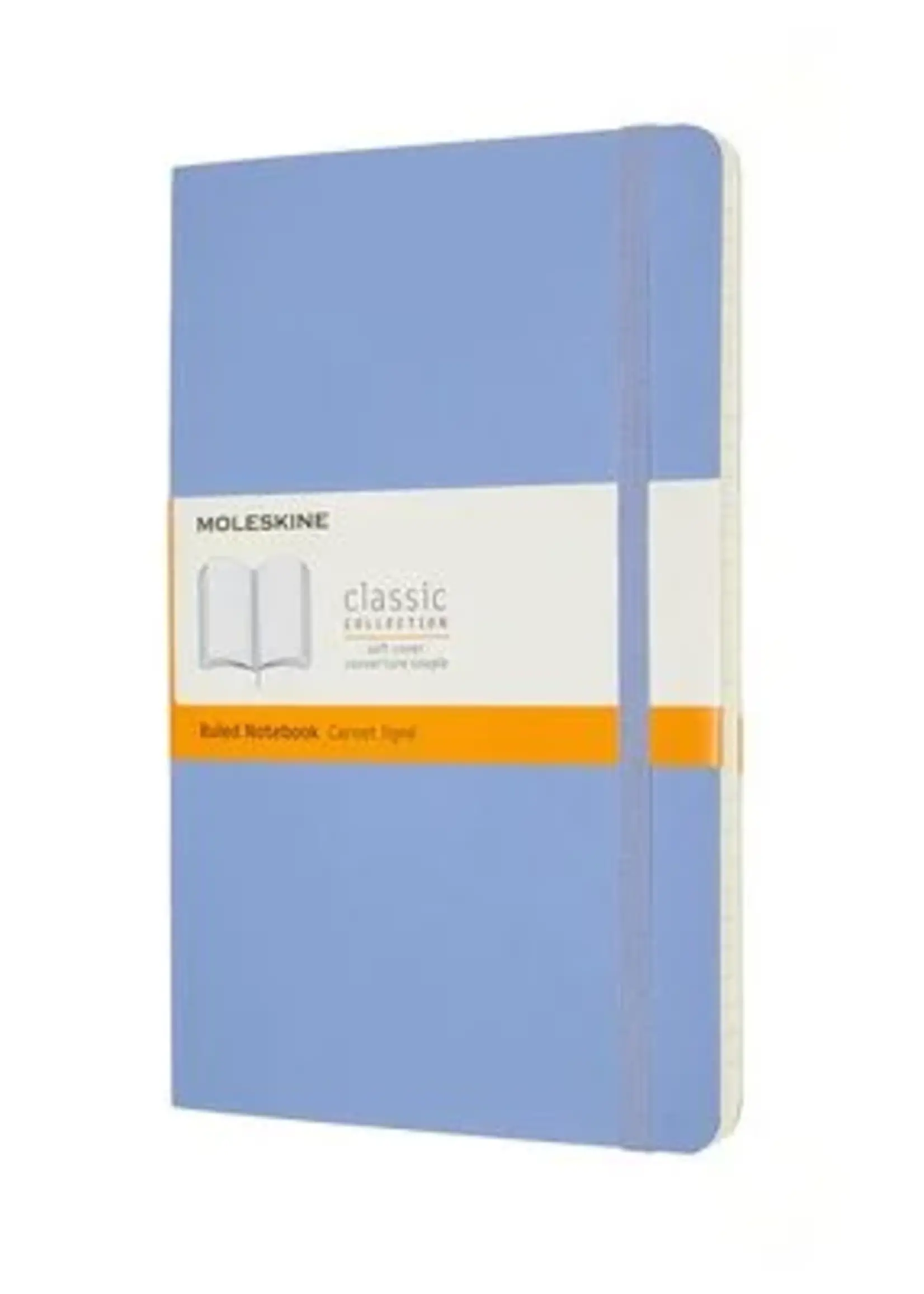 Moleskine Notizbuch, Weicher Einband Large/A5, Liniert, Hortensien Blau