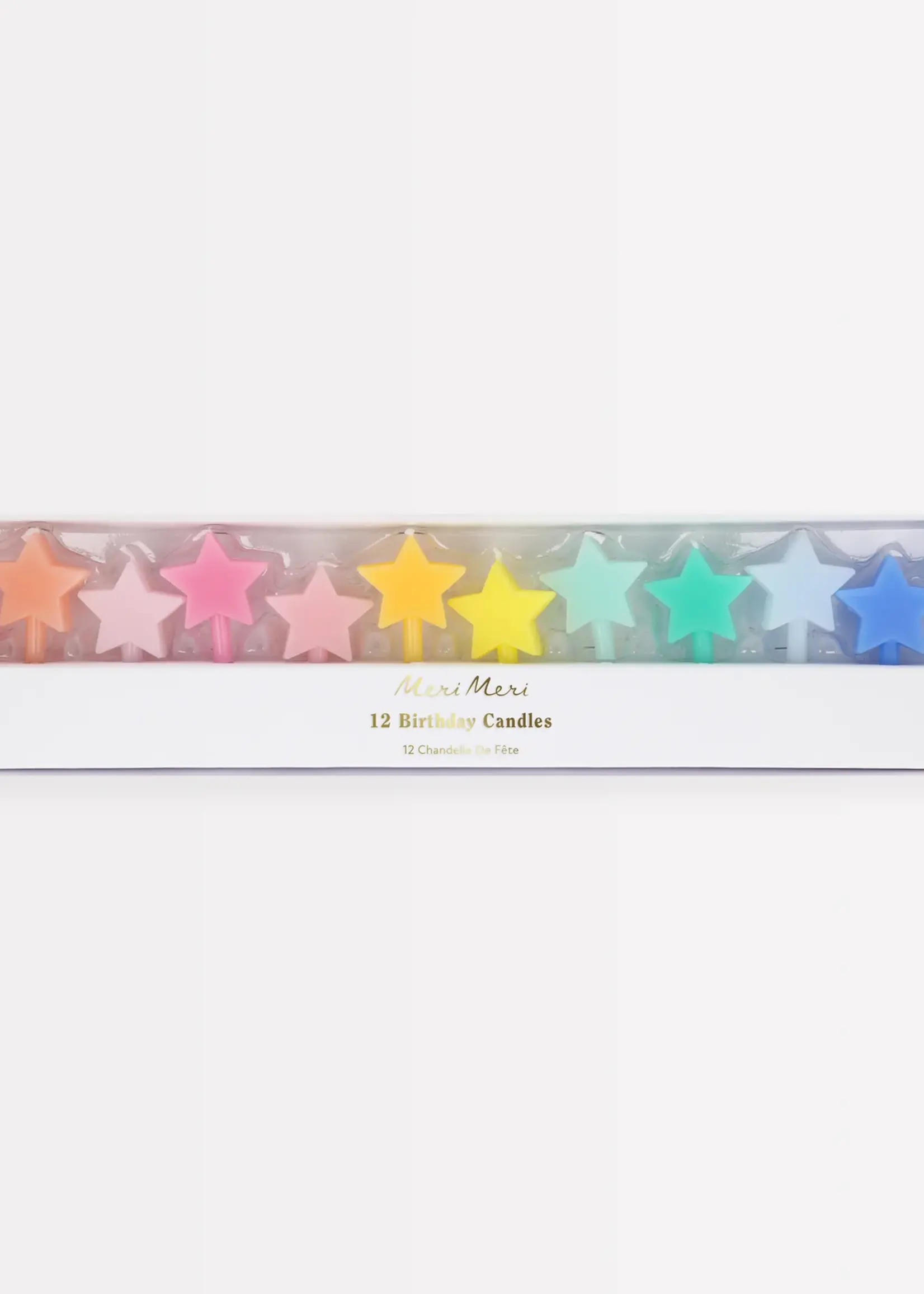 Meri Meri Rainbow Star Candles (x 12)