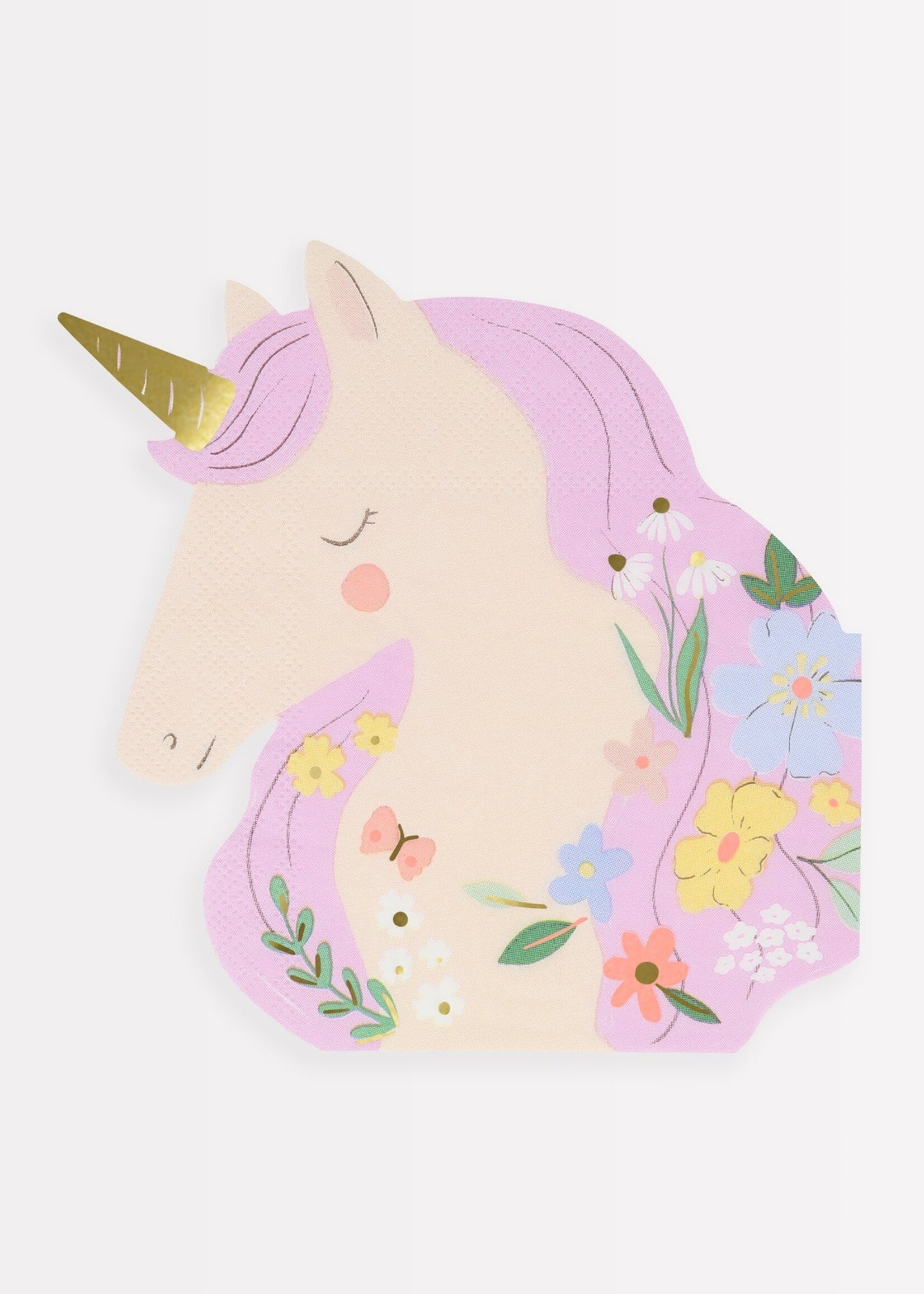 Meri Meri Meadow Unicorns Shaped Napkins
