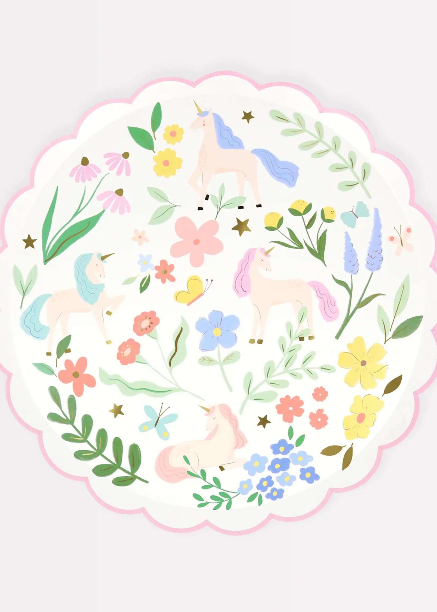 Meri Meri Meadow Unicorns Side Plates
