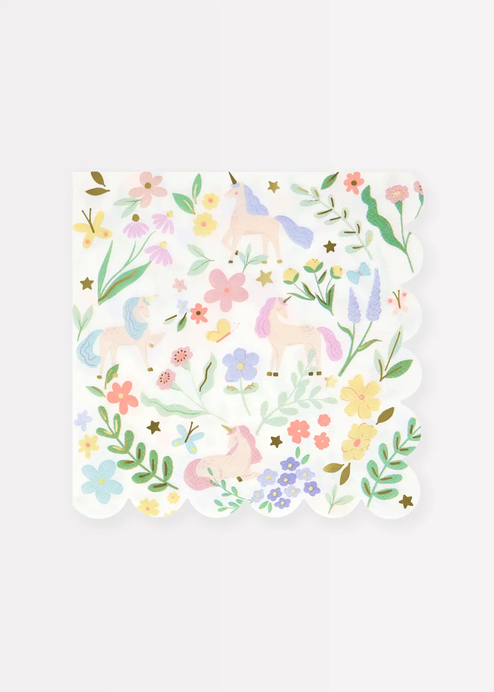 Meri Meri Meadow Einhorn kleine Servietten