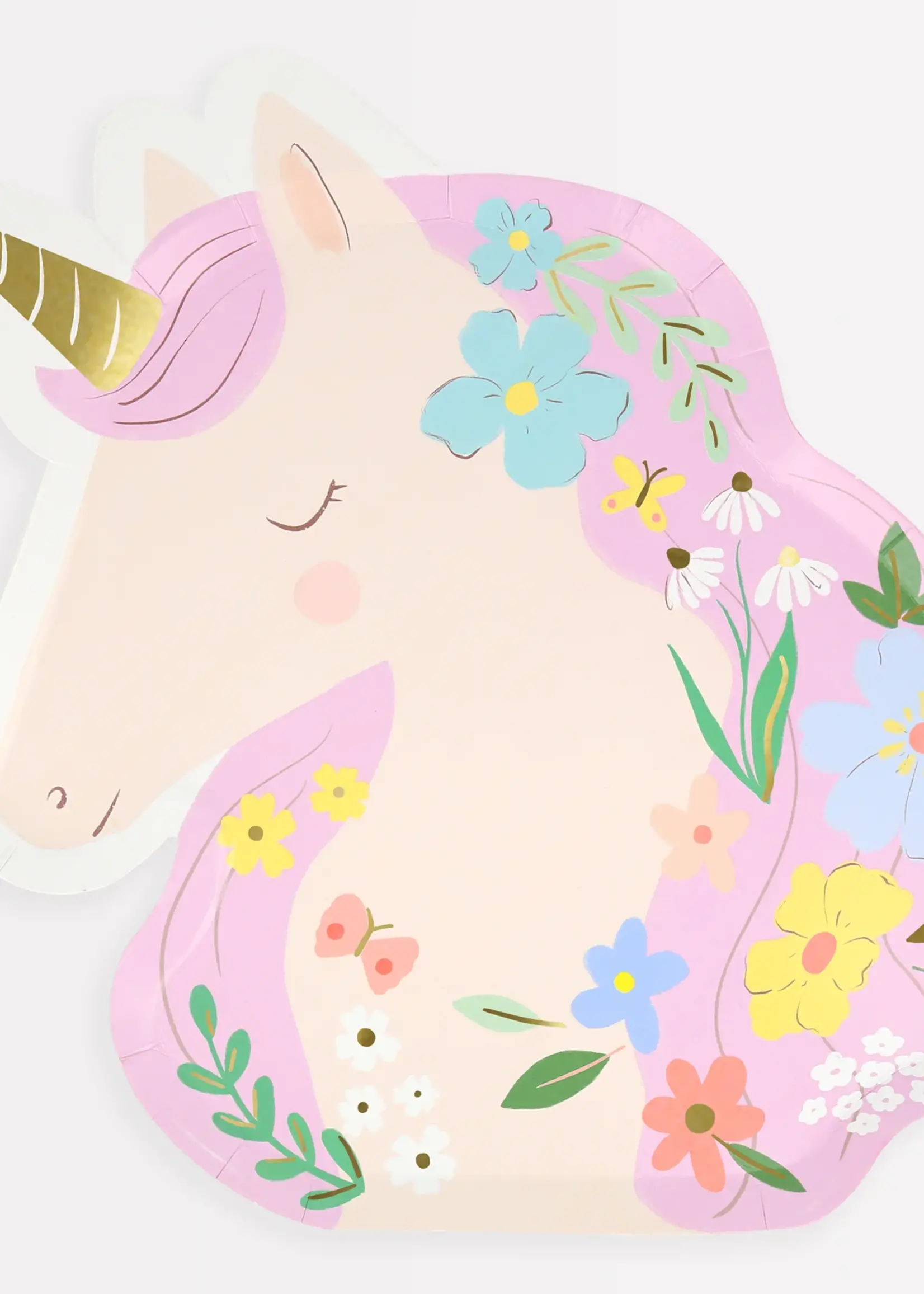 Meri Meri Meadow Unicorns Shaped Plates