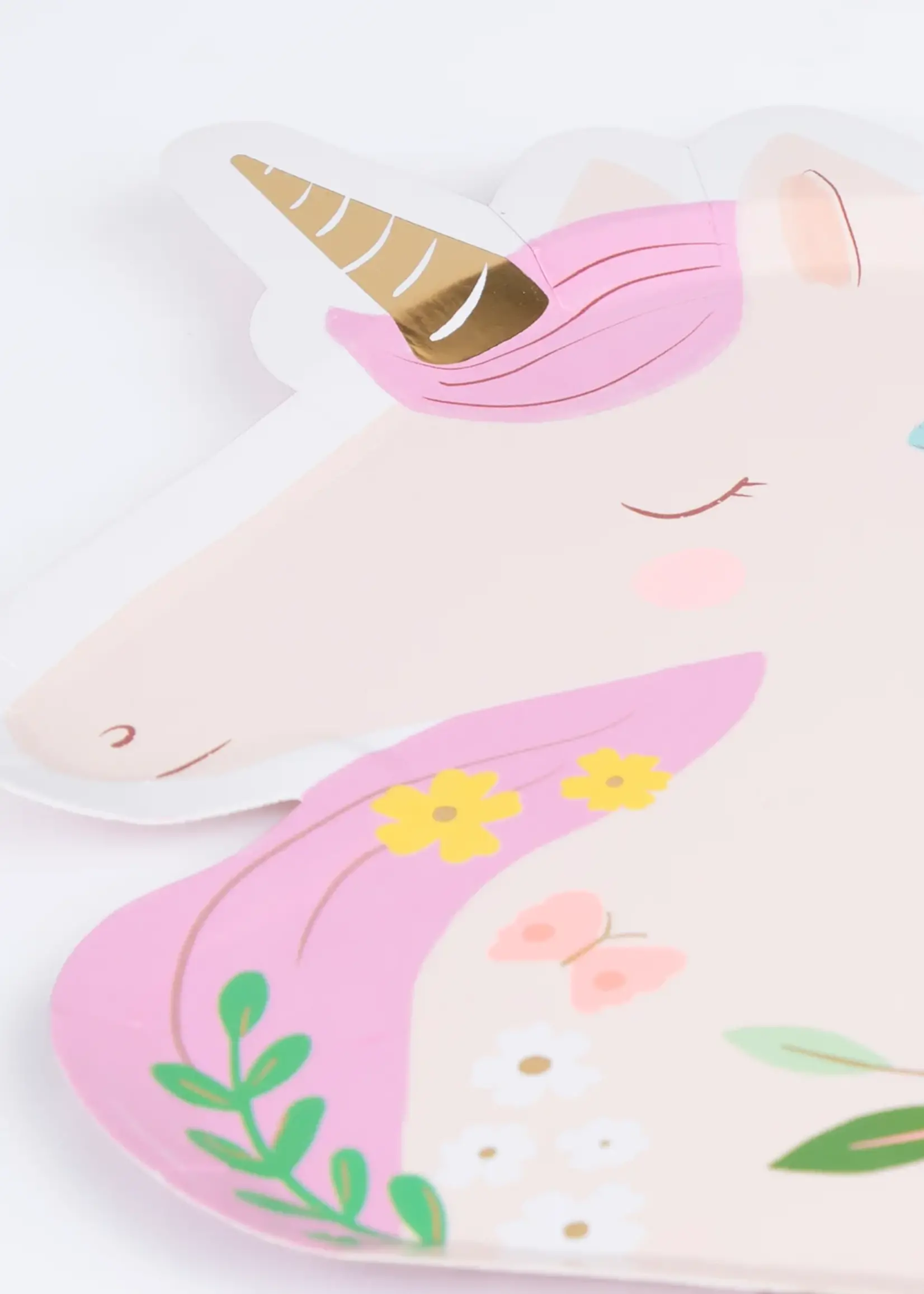 Meri Meri Meadow Unicorns Shaped Plates