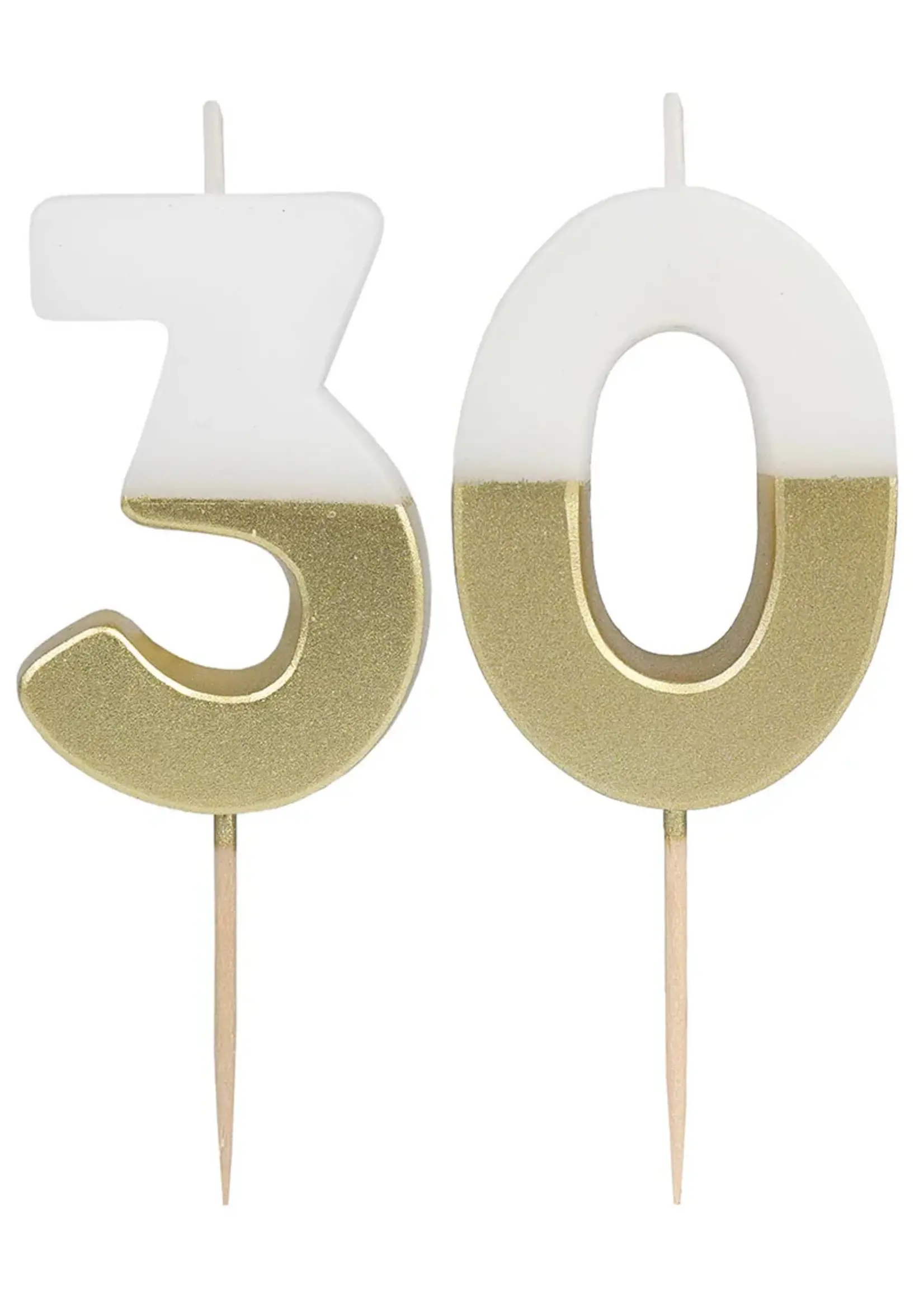 Talking Tables Birthday Number Candle - 30