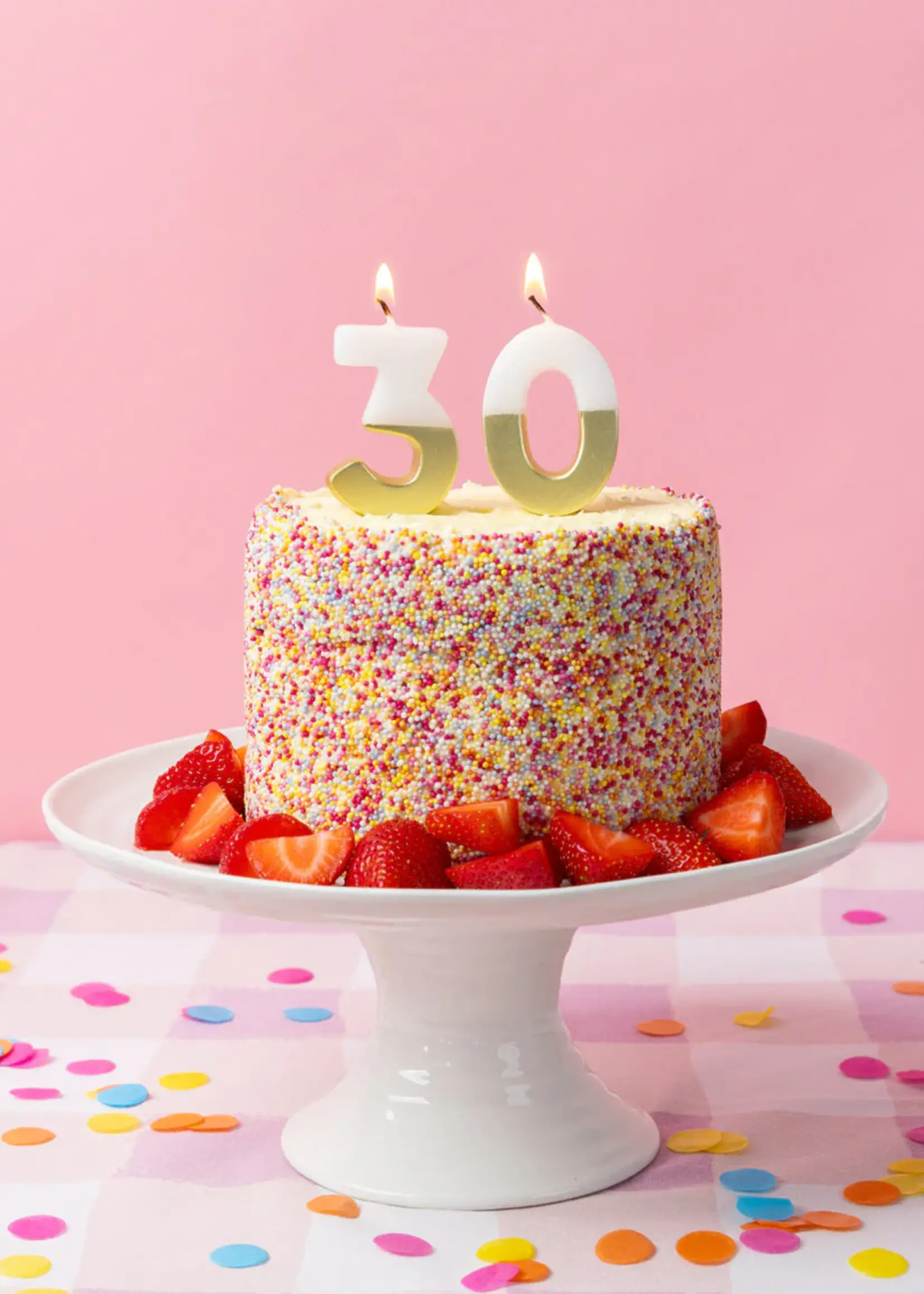 Talking Tables Birthday Number Candle - 30