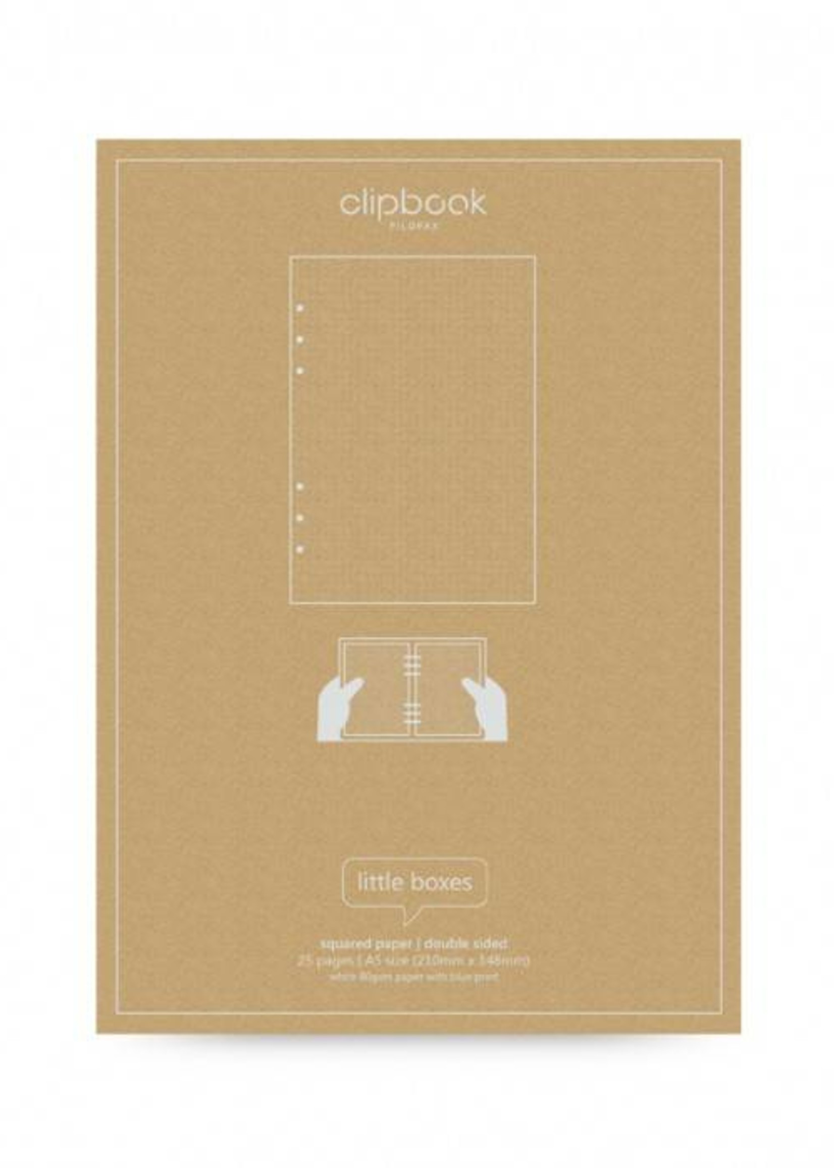 Filofax CLIPBOOK Notizpapier A5 kariert