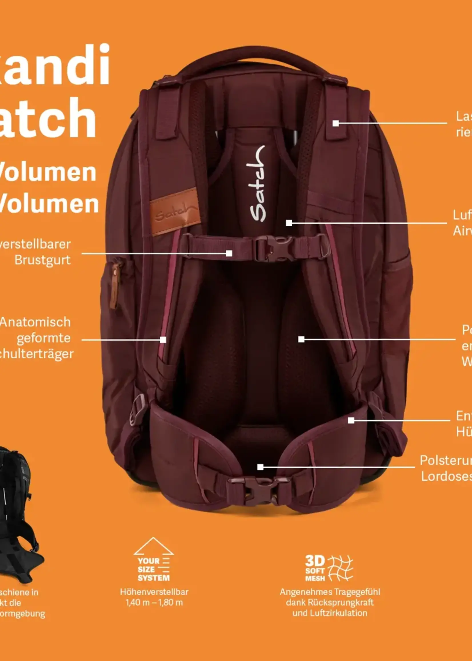 SATCH Match Schulrucksack Einzeln No