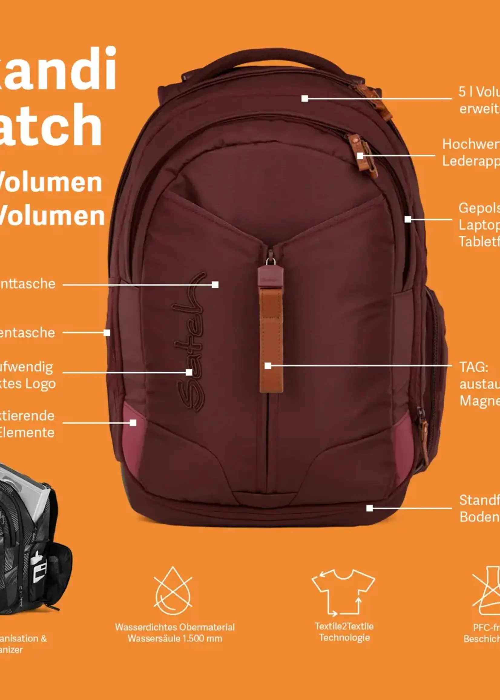 SATCH Match Schulrucksack Einzeln No
