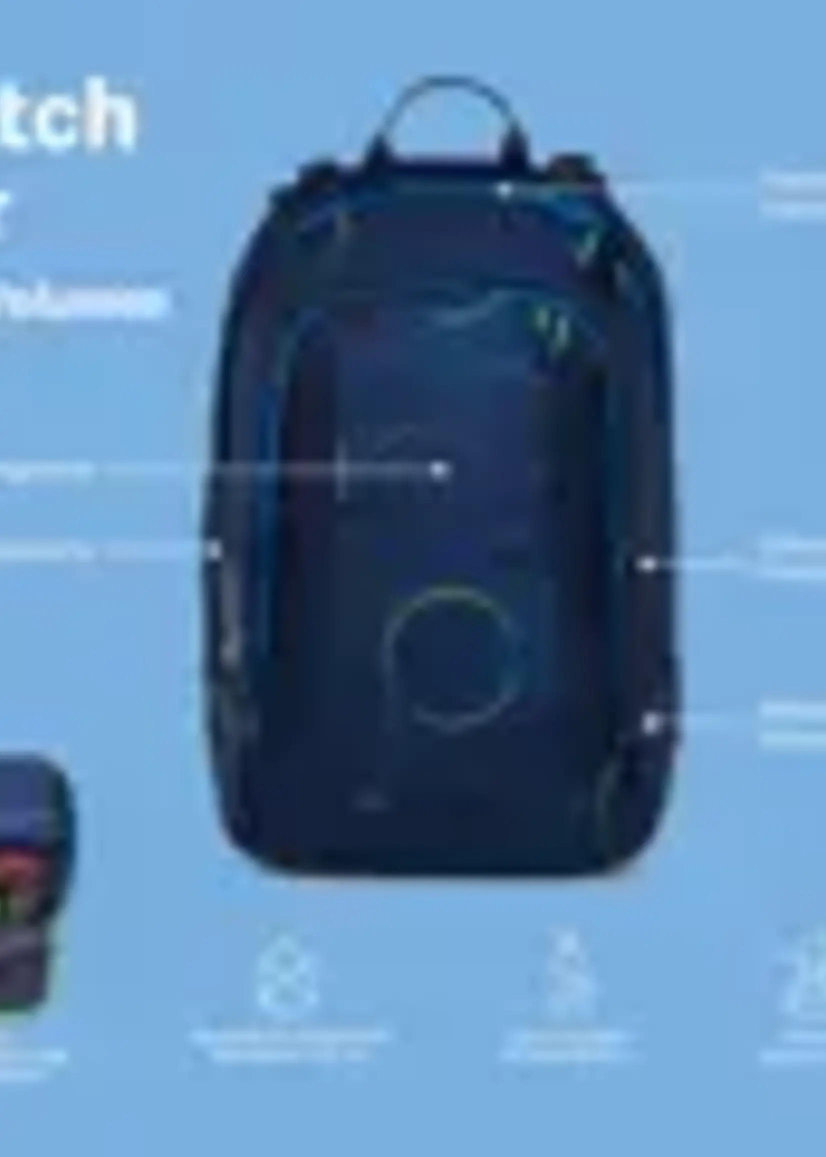 SATCH Air Schulrucksack Blue Tech