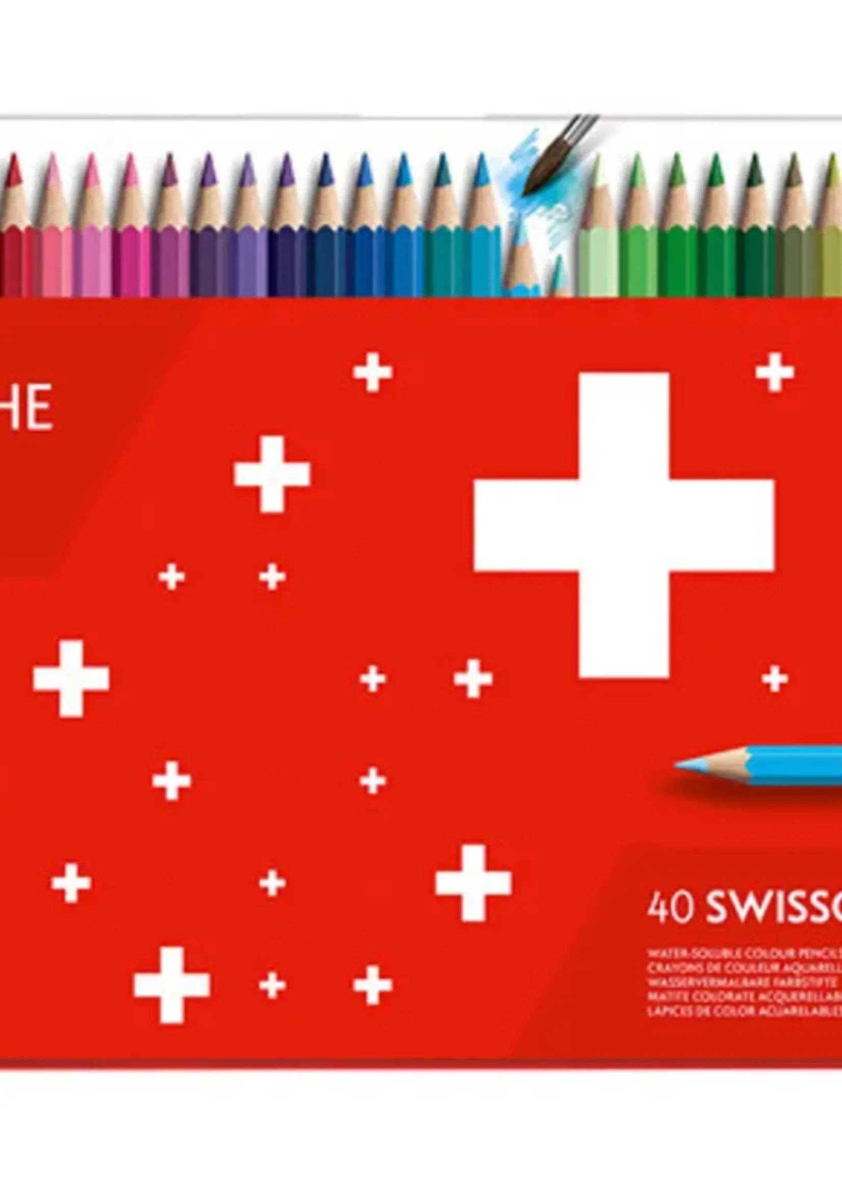 Caran d'Ache Buntstifte Swisscolor, 40er Metalletui