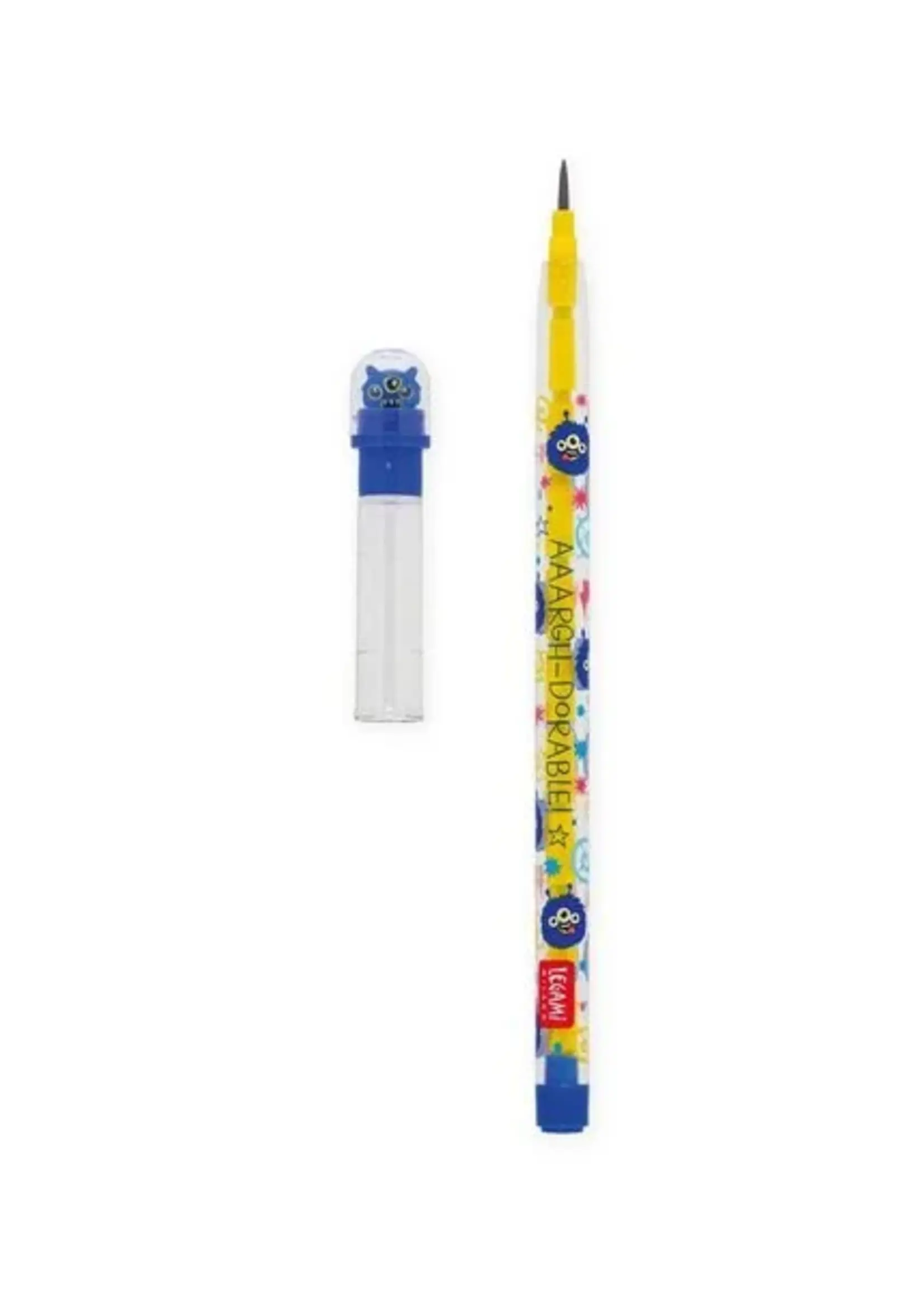 LEGAMI Stapelbarer Bleistift mit Radiergummi - Monster
